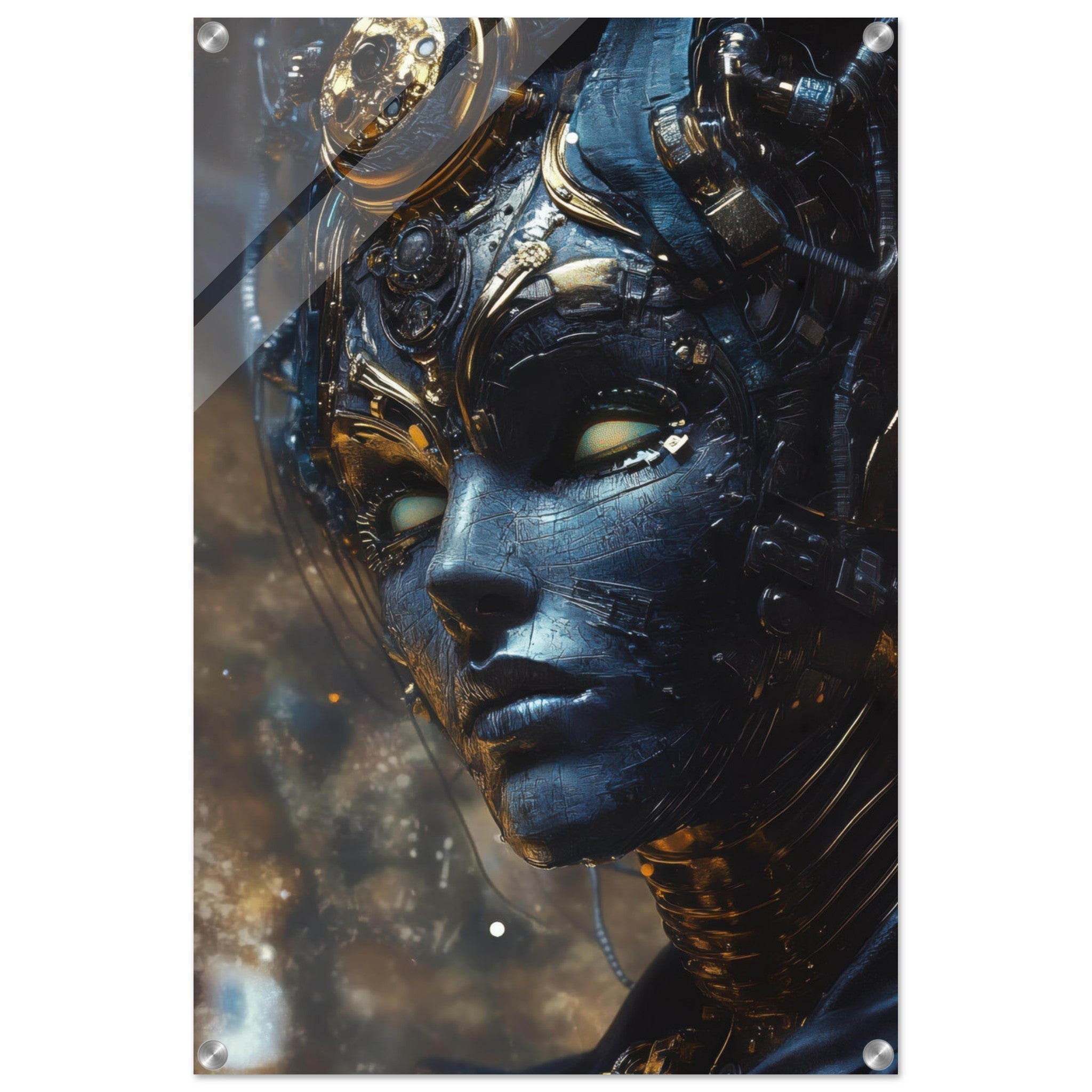 Acrylic Print Portrait - The Cybernetic Dukes Masquerade A lavish master 2 - Shop Ai Art WebShop - Digital Art online Store
