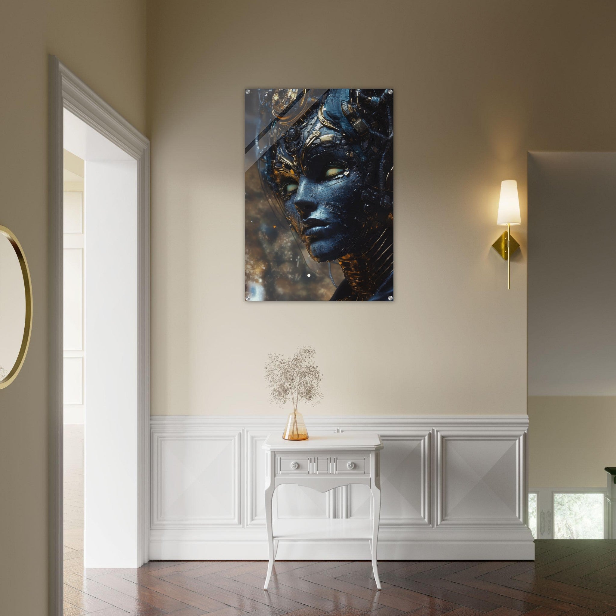 Acrylic Print Portrait - The Cybernetic Dukes Masquerade A lavish master 2 - Shop Ai Art WebShop - Digital Art online Store