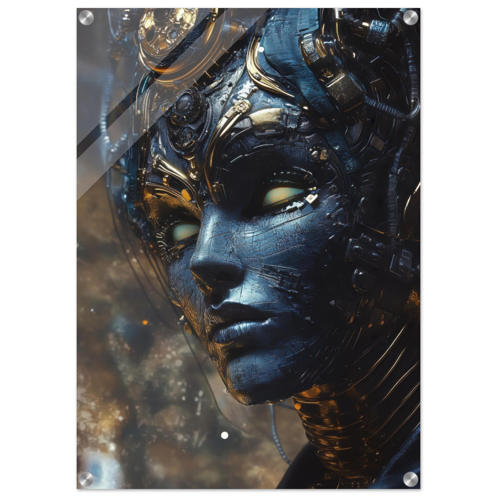 Acrylic Print Portrait - The Cybernetic Dukes Masquerade A lavish master 2 - Shop Ai Art WebShop - Digital Art online Store