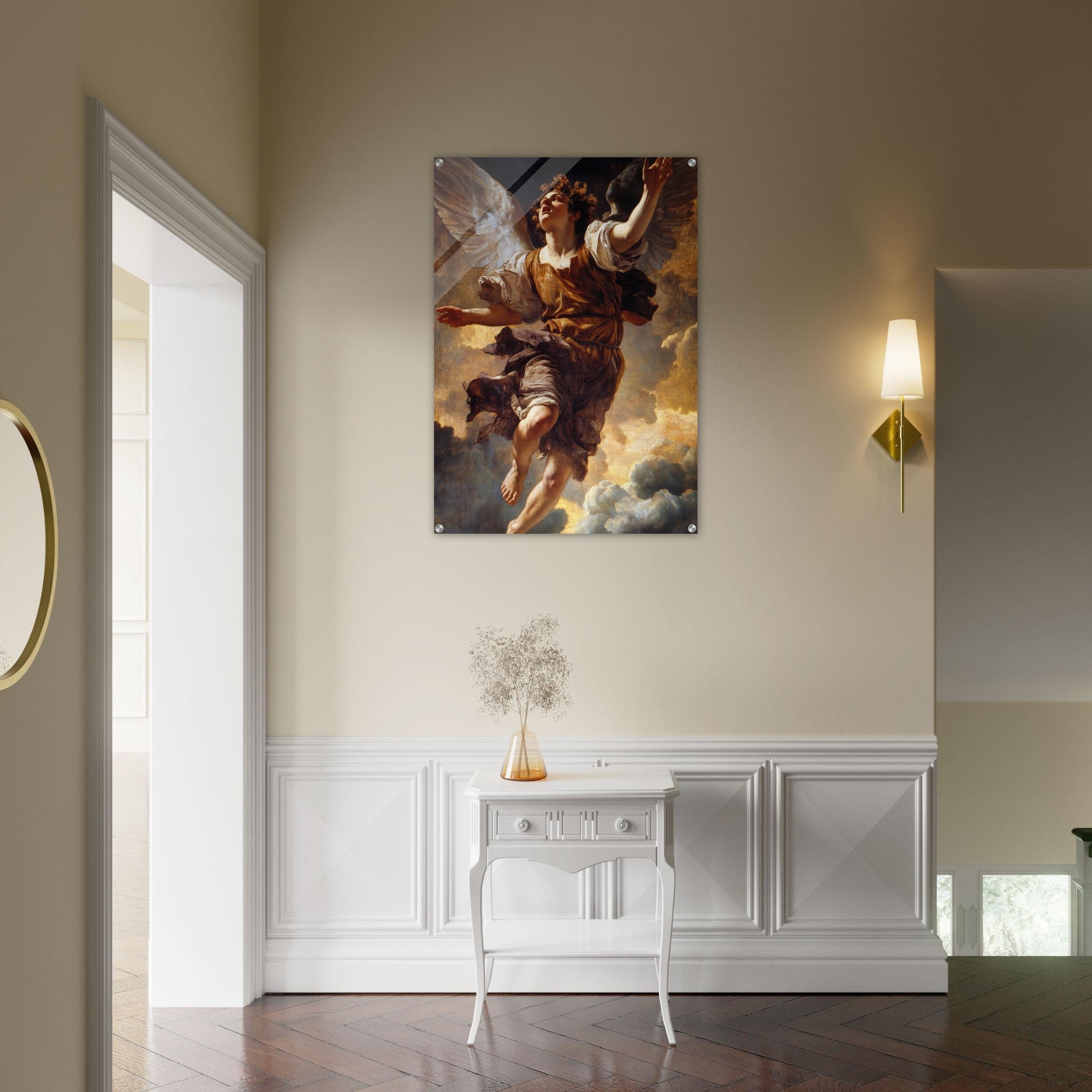 Acrylic Print Portrait - The Fallen Angels Descent Baroque Mythological 2 - Ai Art Webshop - Ai Art shop - Buy Digital Art