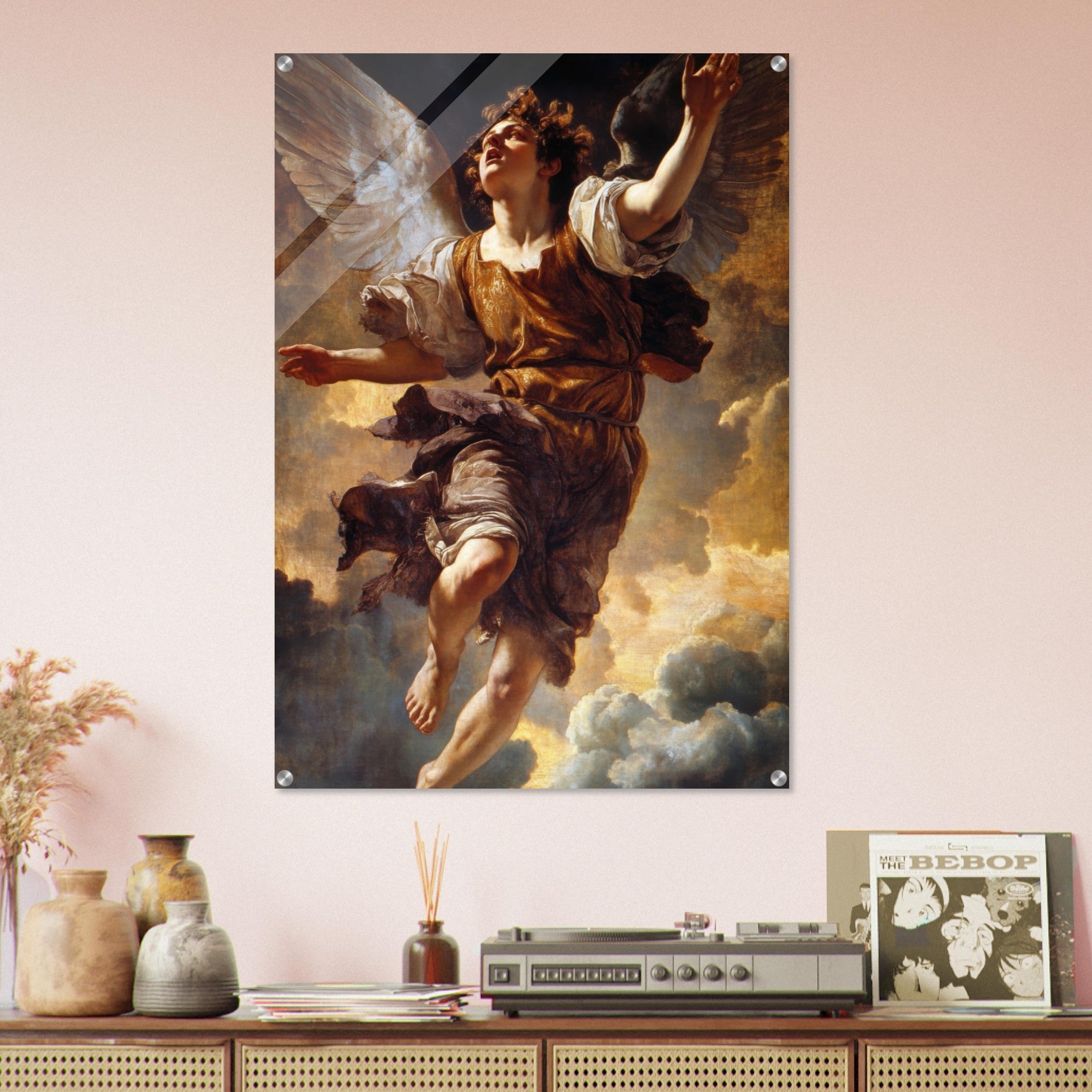 Acrylic Print Portrait - The Fallen Angels Descent Baroque Mythological 2 - Ai Art Webshop - Ai Art shop - Buy Digital Art