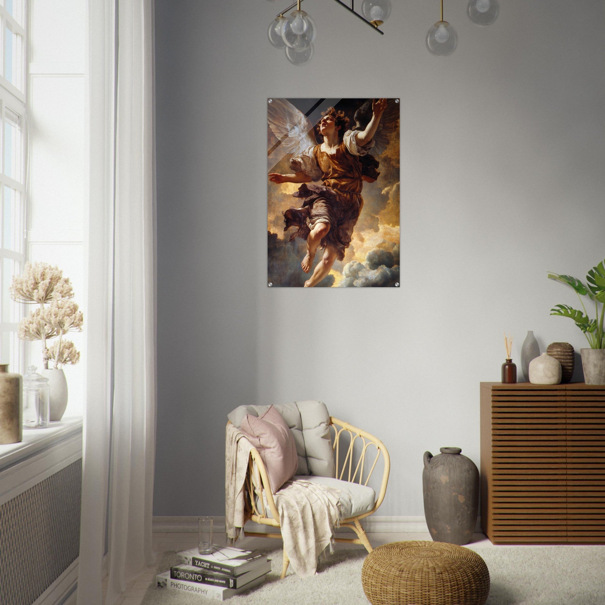 Acrylic Print Portrait - The Fallen Angels Descent Baroque Mythological 2 - Ai Art Webshop - Ai Art shop - Buy Digital Art