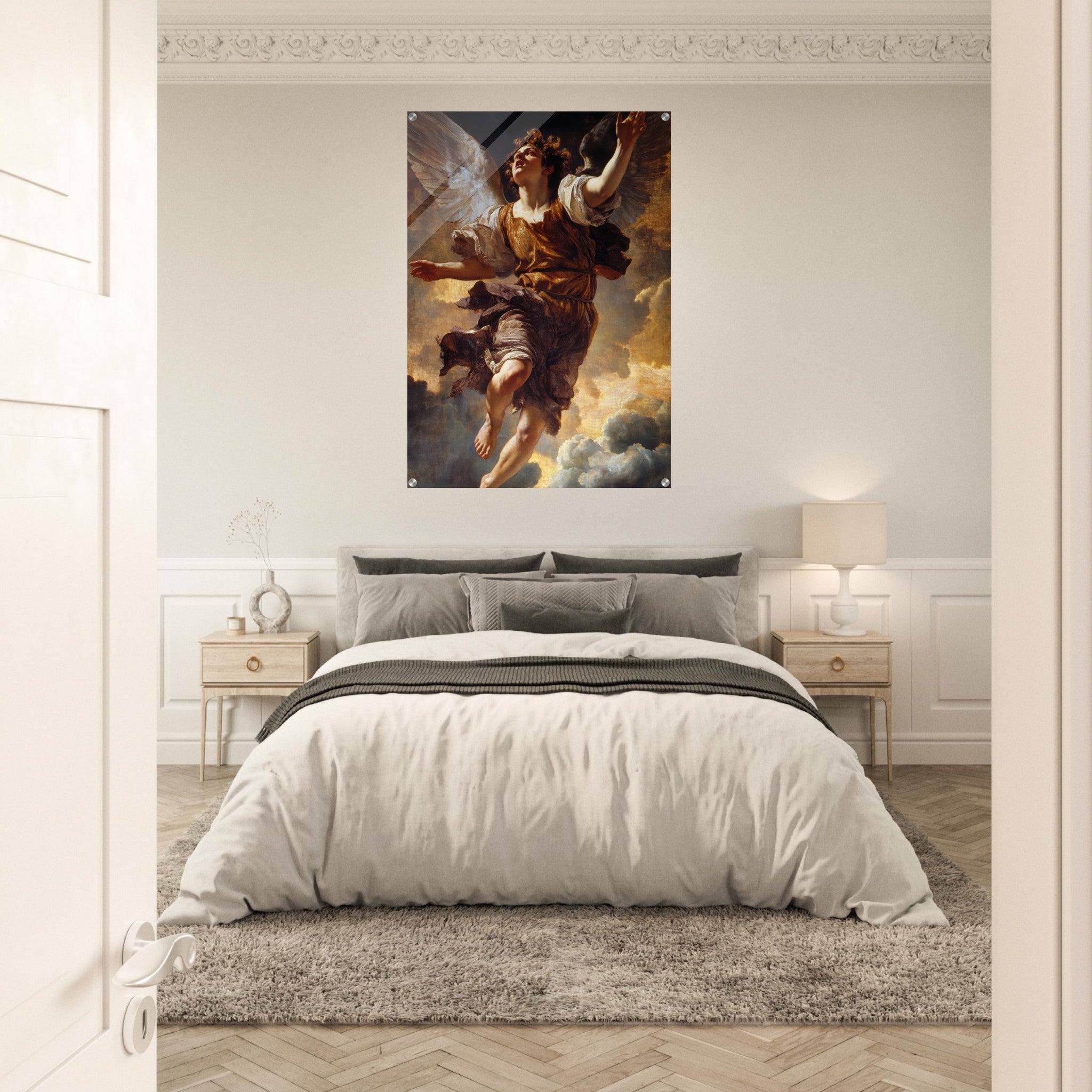 Acrylic Print Portrait - The Fallen Angels Descent Baroque Mythological 2 - Ai Art Webshop - Ai Art shop - Buy Digital Art