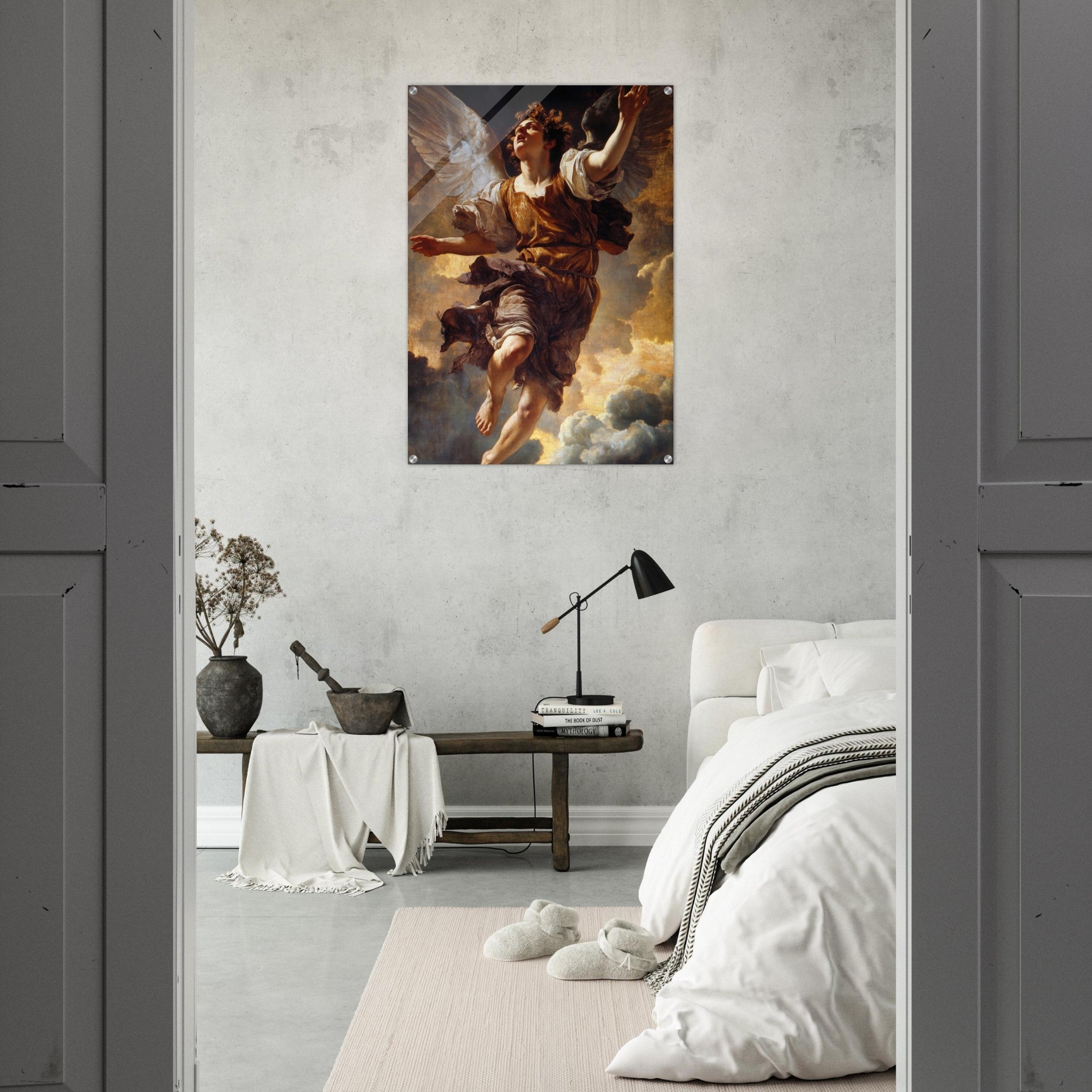 Acrylic Print Portrait - The Fallen Angels Descent Baroque Mythological 2 - Ai Art Webshop - Ai Art shop - Buy Digital Art