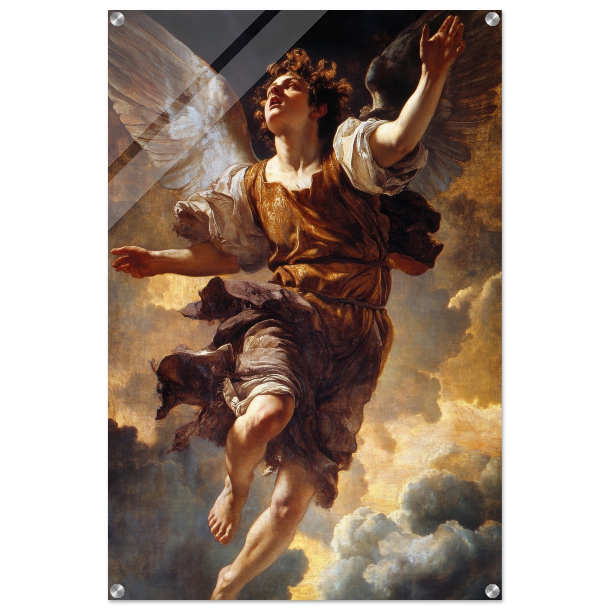 Acrylic Print Portrait - The Fallen Angels Descent Baroque Mythological 2 - Ai Art Webshop - Ai Art shop - Buy Digital Art
