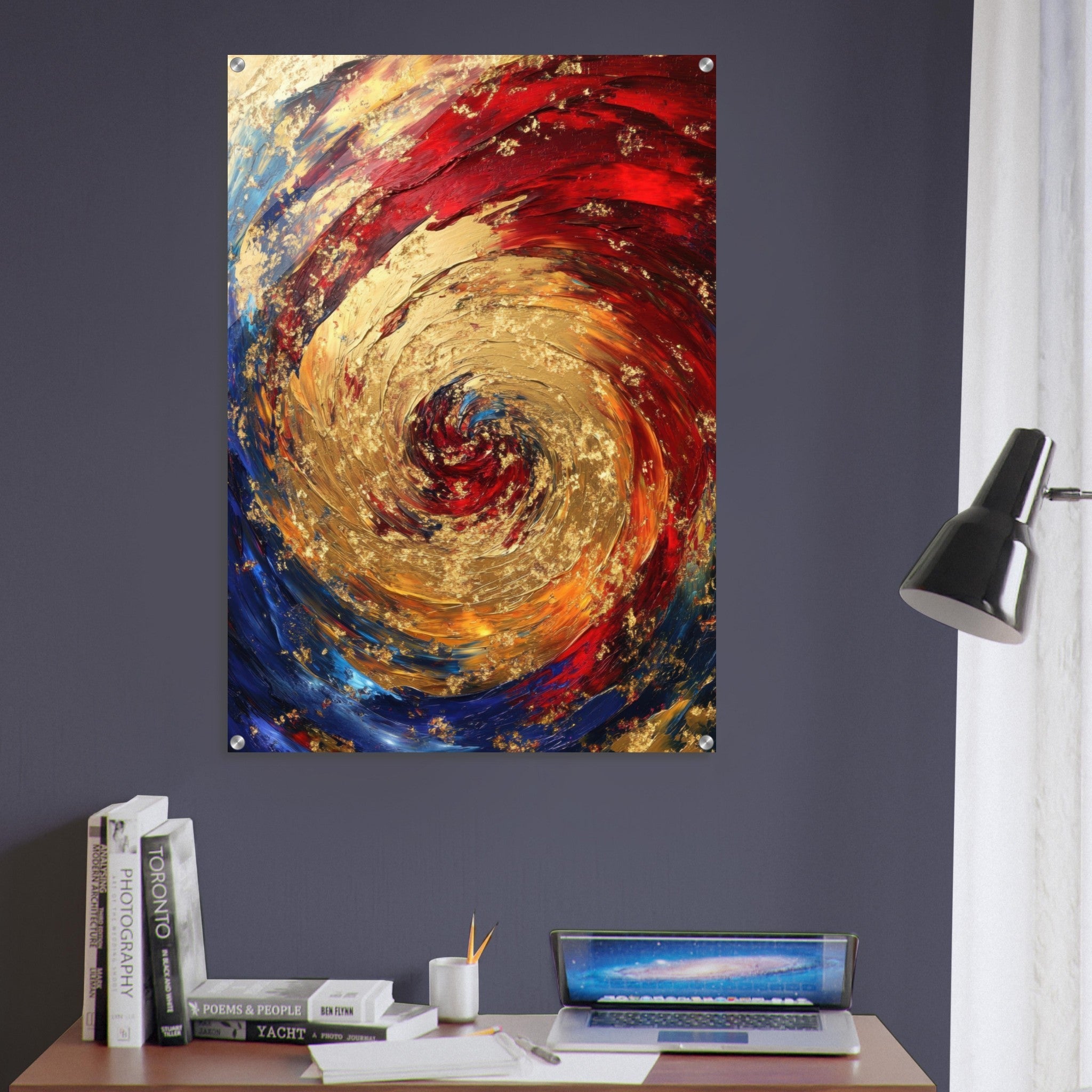 Acrylic Print Portrait - Vortex of Emotions A swirling fusion of vagrant 2 - Shop Ai Art WebShop - Digital Art online Store