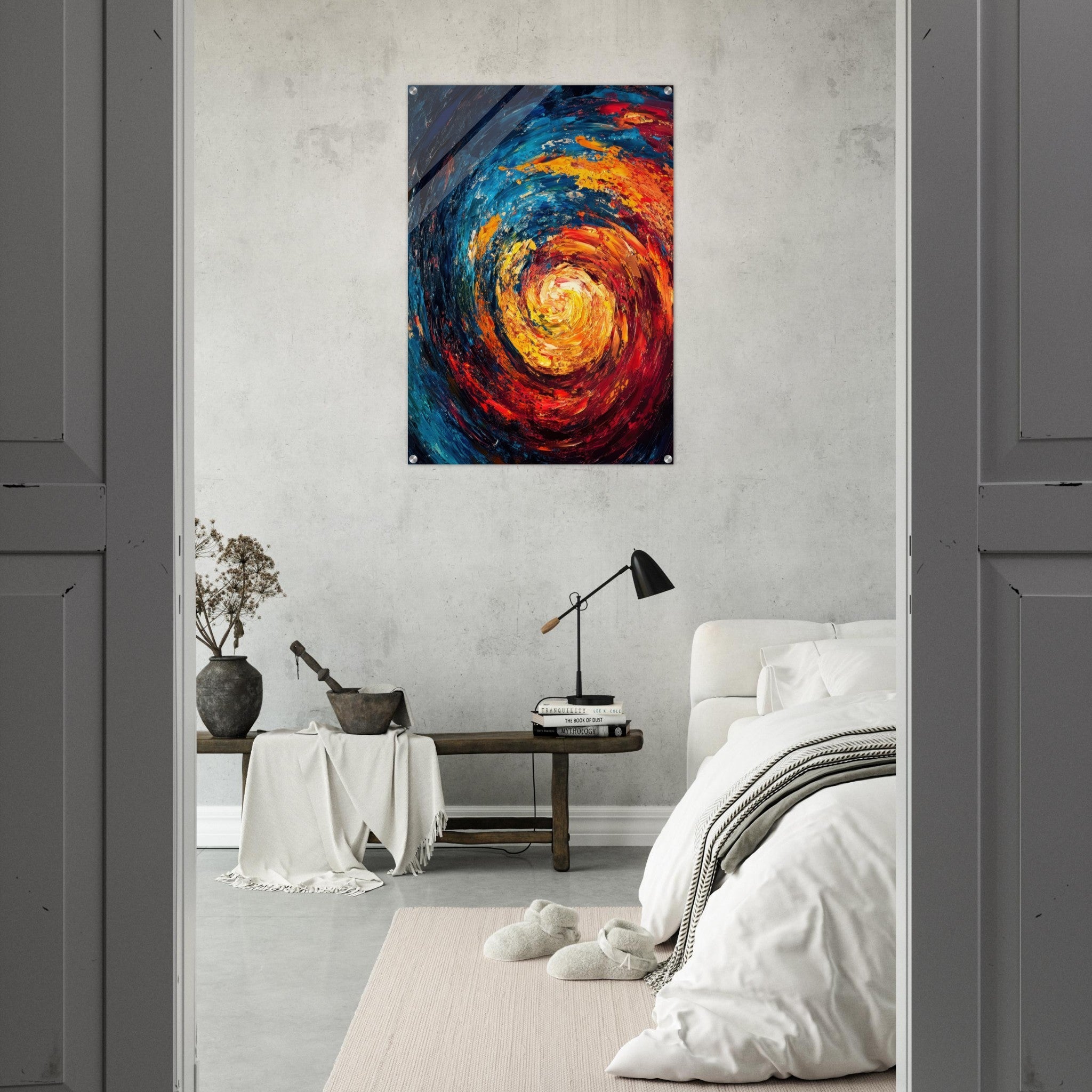 Acrylic Print Portrait - Vortex of Emotions A swirling fusion of vagrant - Shop Ai Art WebShop - Digital Art online Store