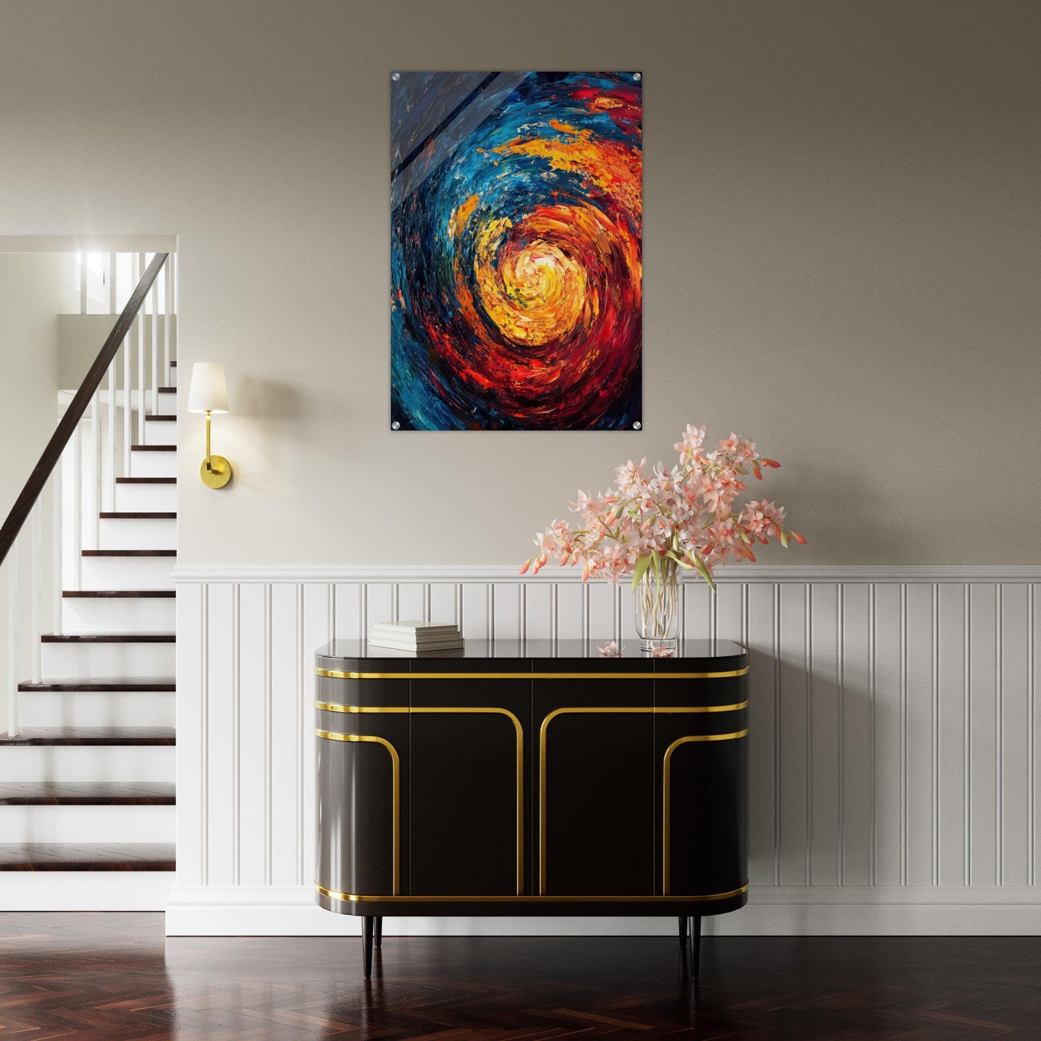 Acrylic Print Portrait - Vortex of Emotions A swirling fusion of vagrant - Shop Ai Art WebShop - Digital Art online Store