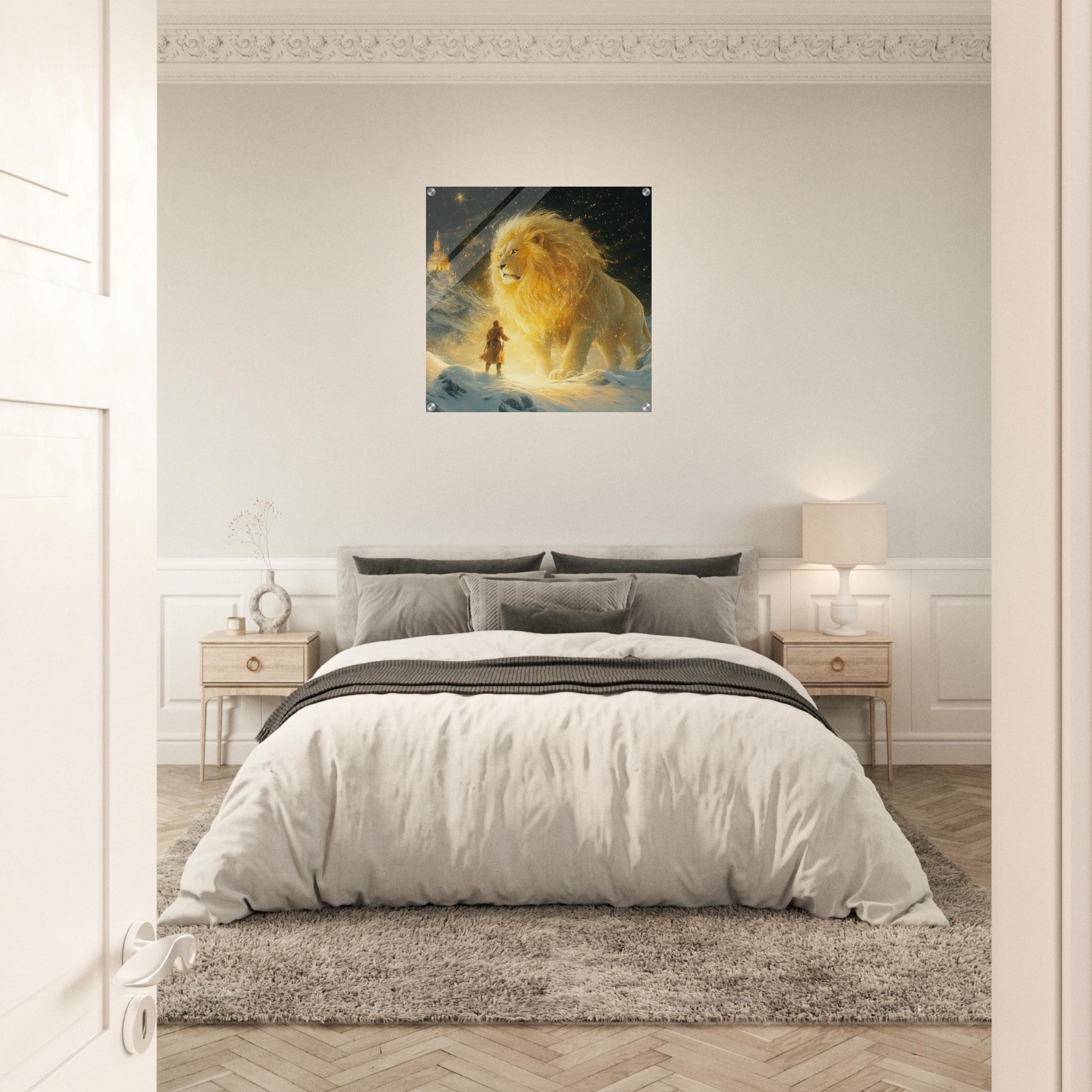 Acrylic Print Square - Christian Spirituality in Lewiss Works About Nar 2 - Shop Ai Art WebShop - Digital Art online Store