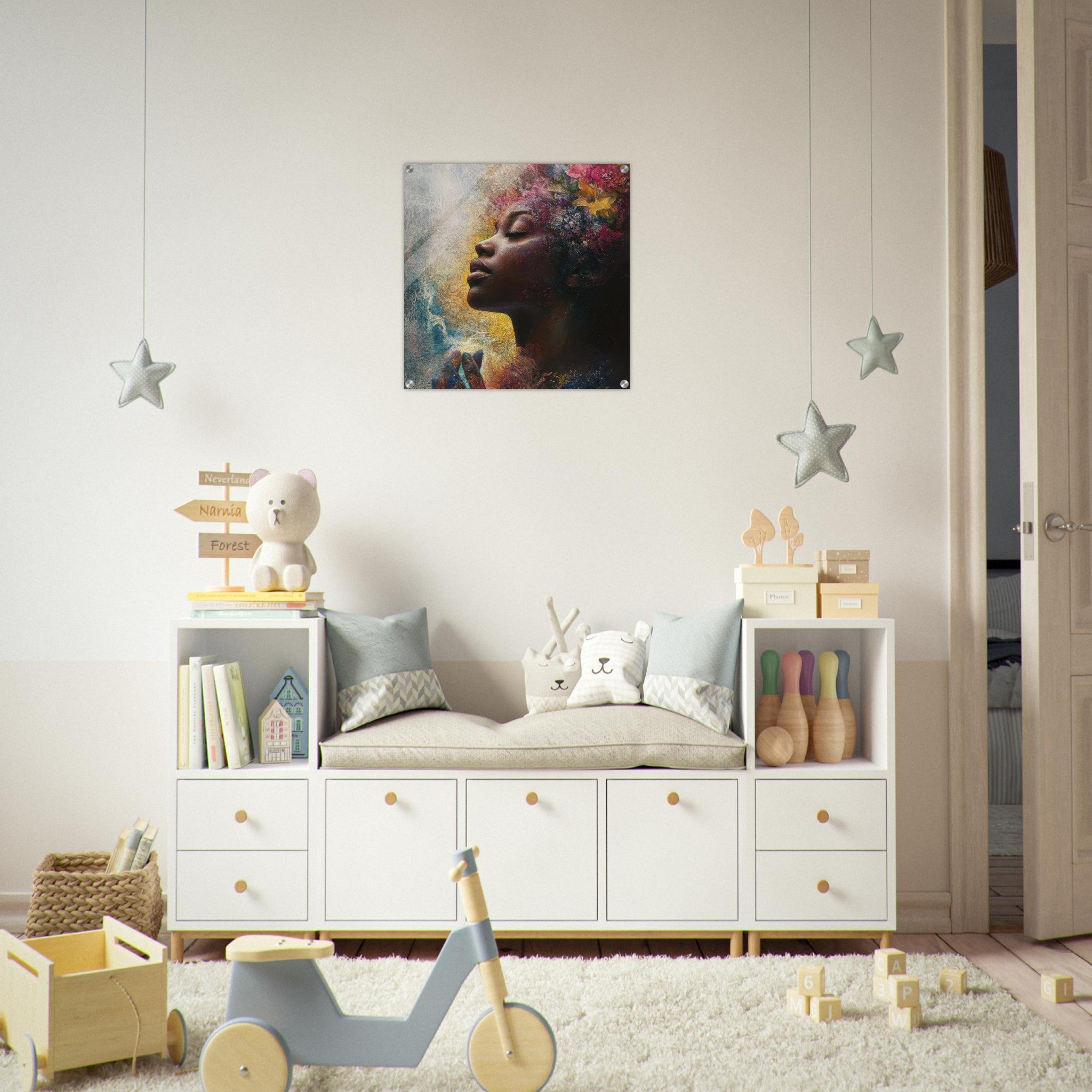 Acrylic Print Square - Color History and Spirituality 5 - Shop Ai Art WebShop - Digital Art online Store