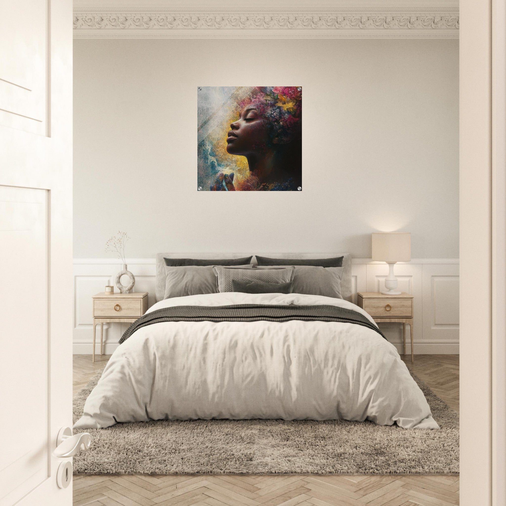 Acrylic Print Square - Color History and Spirituality 5 - Shop Ai Art WebShop - Digital Art online Store