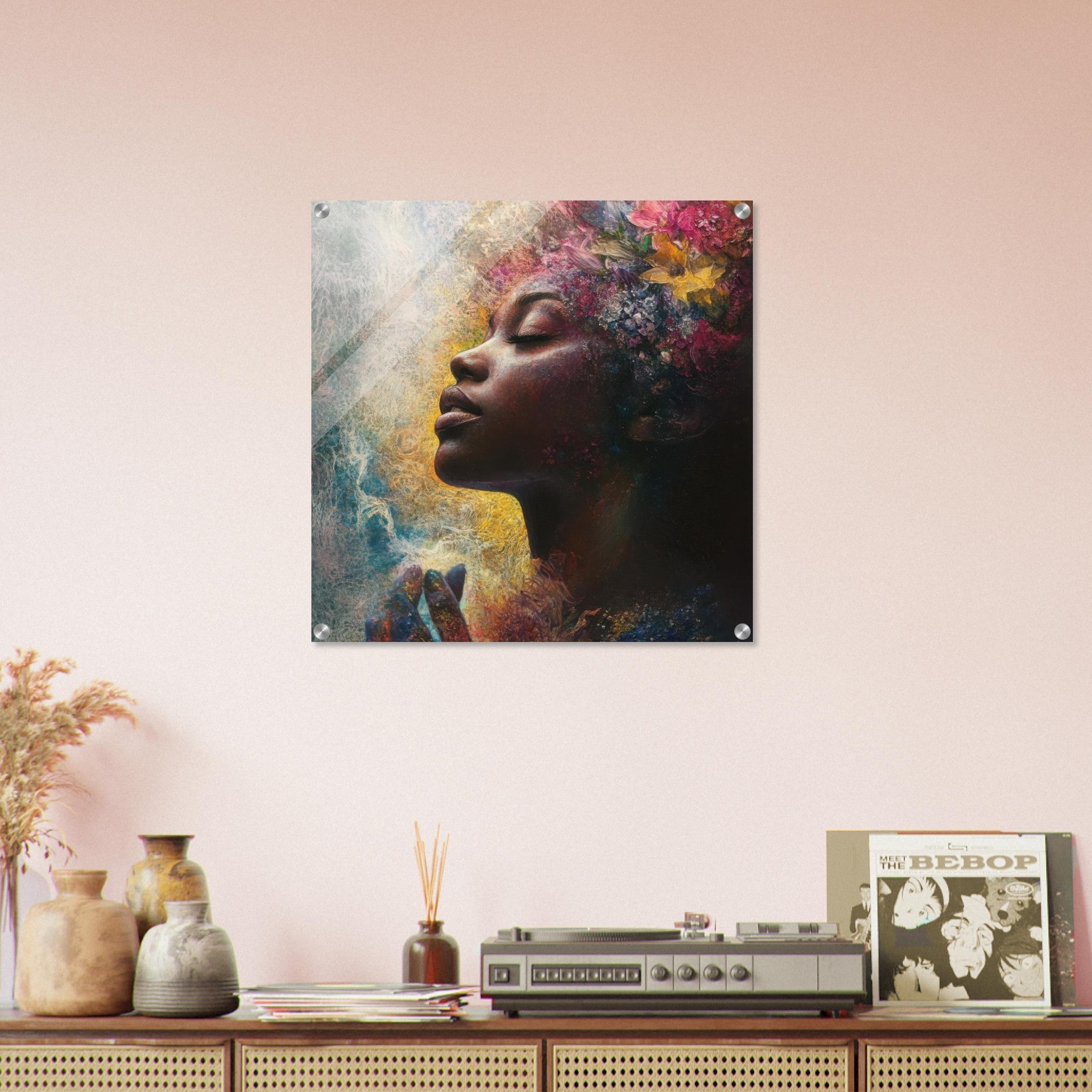 Acrylic Print Square - Color History and Spirituality 5 - Shop Ai Art WebShop - Digital Art online Store
