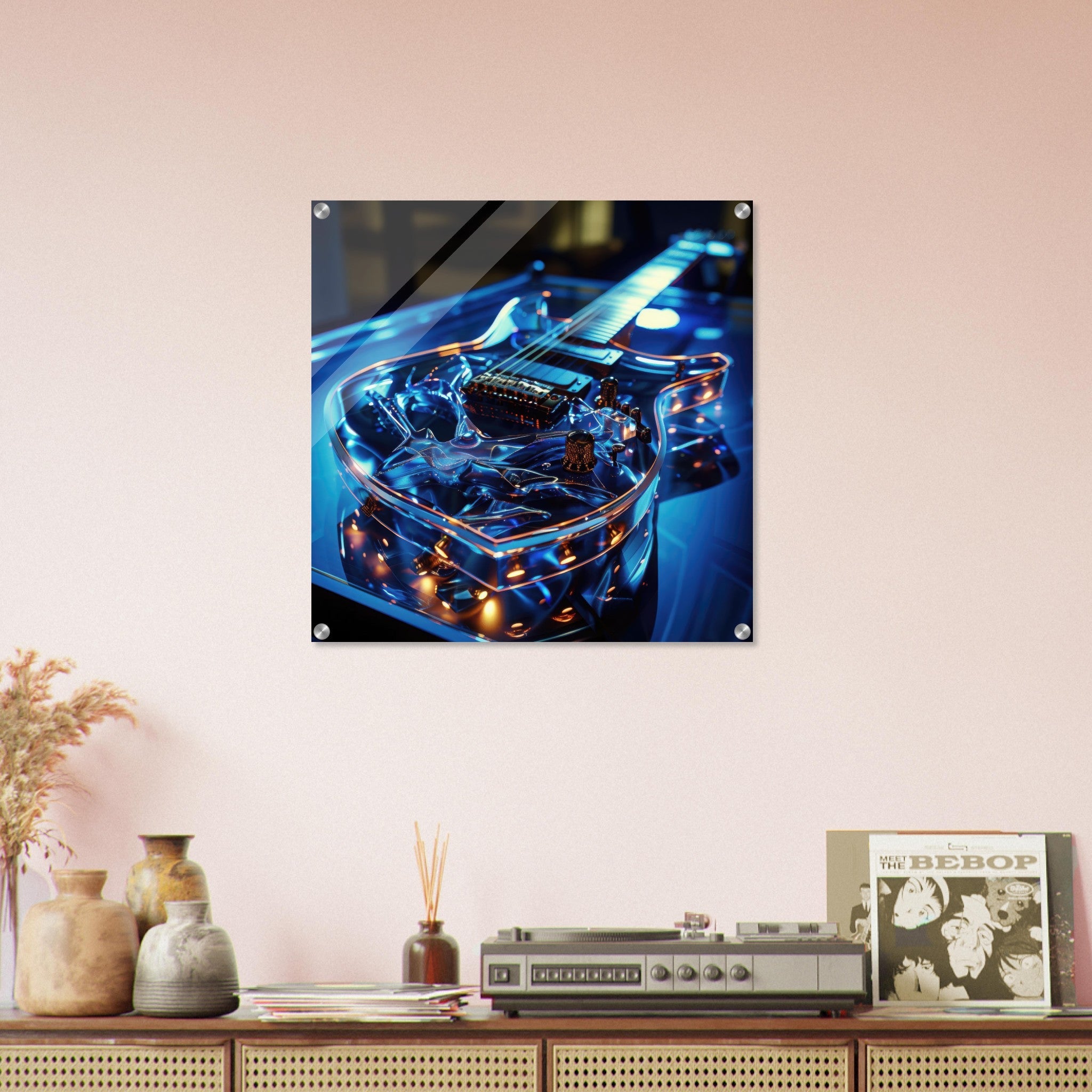 Acrylic Print Square - Music Art 6 - Shop Ai Art WebShop - Digital Art online Store