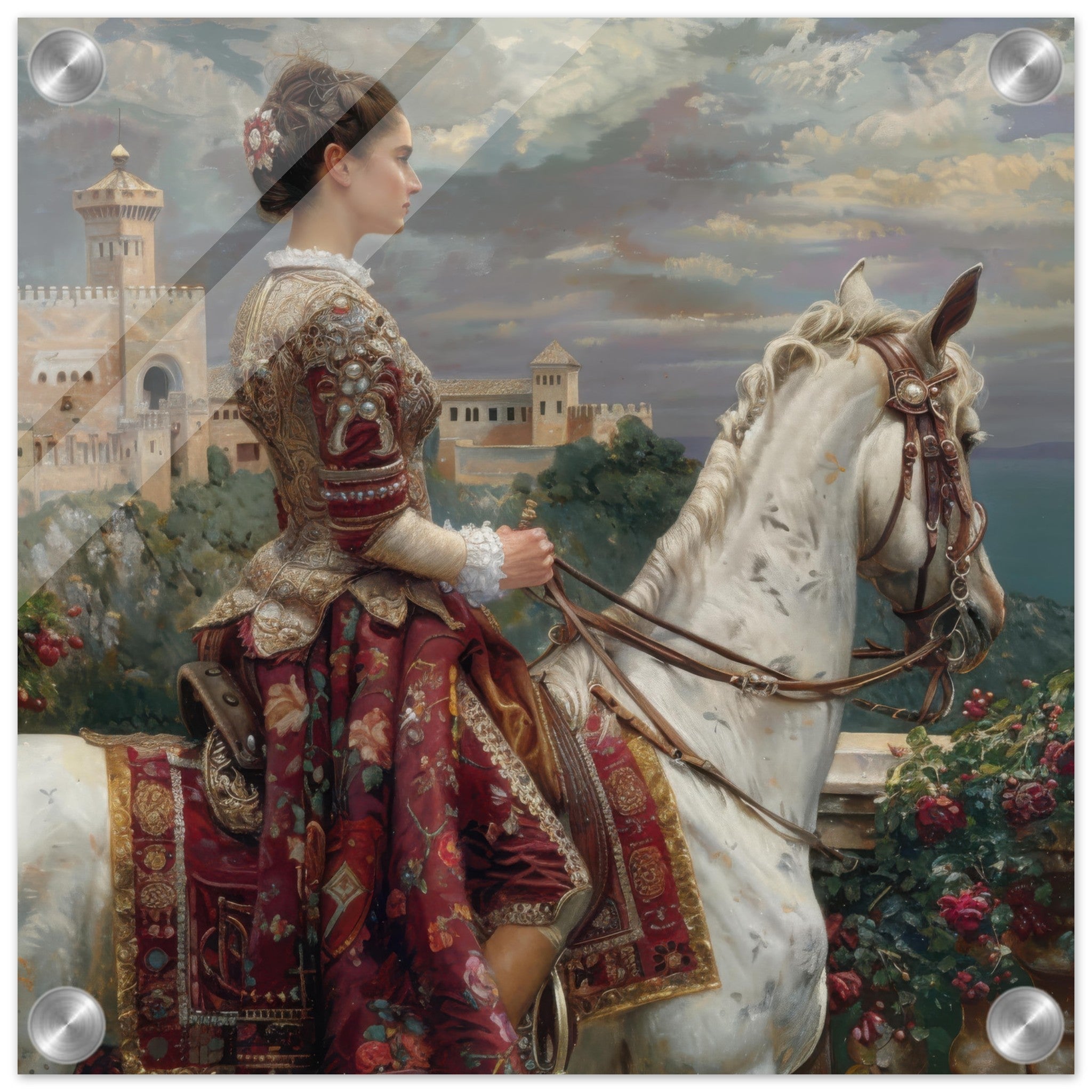 Acrylic Print Square - Romanticism art style culture of Spain 4 - Shop Ai Art WebShop - Digital Art online Store
