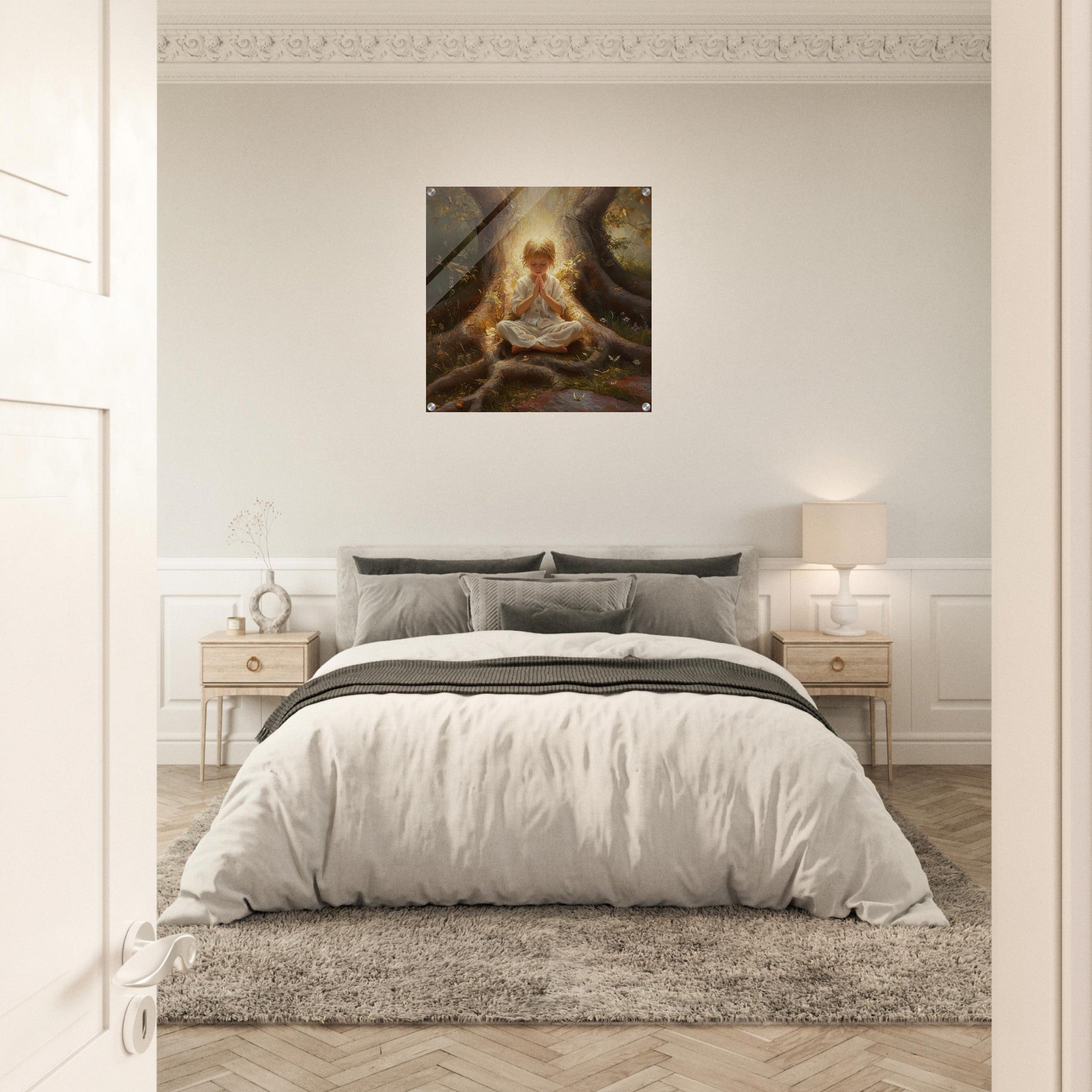 Acrylic Print Square - Spiritual Development in Childhood 4 - Shop Ai Art WebShop - Digital Art online Store