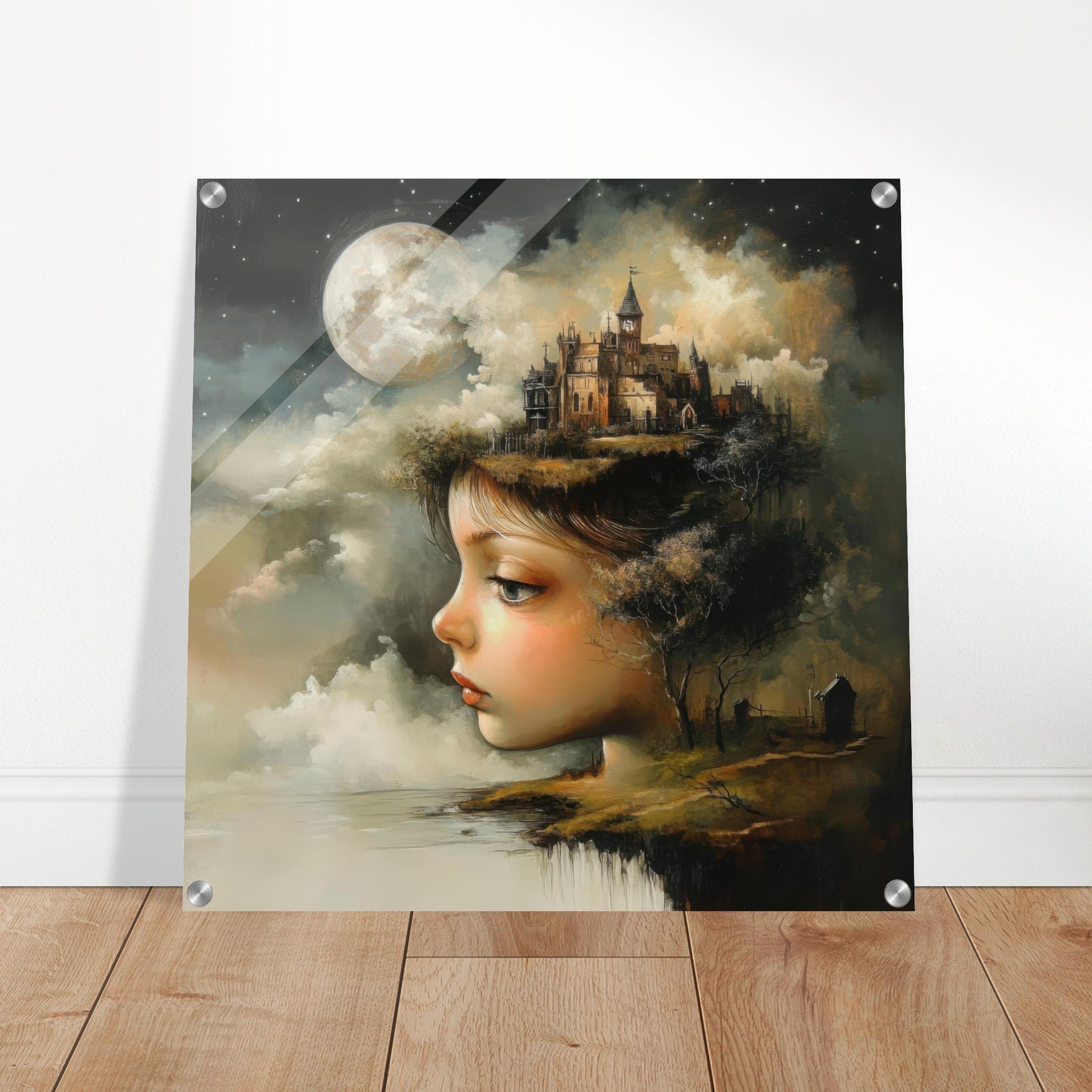 Acrylic Print Square - surrealistic art style 1 - Ai Art Force