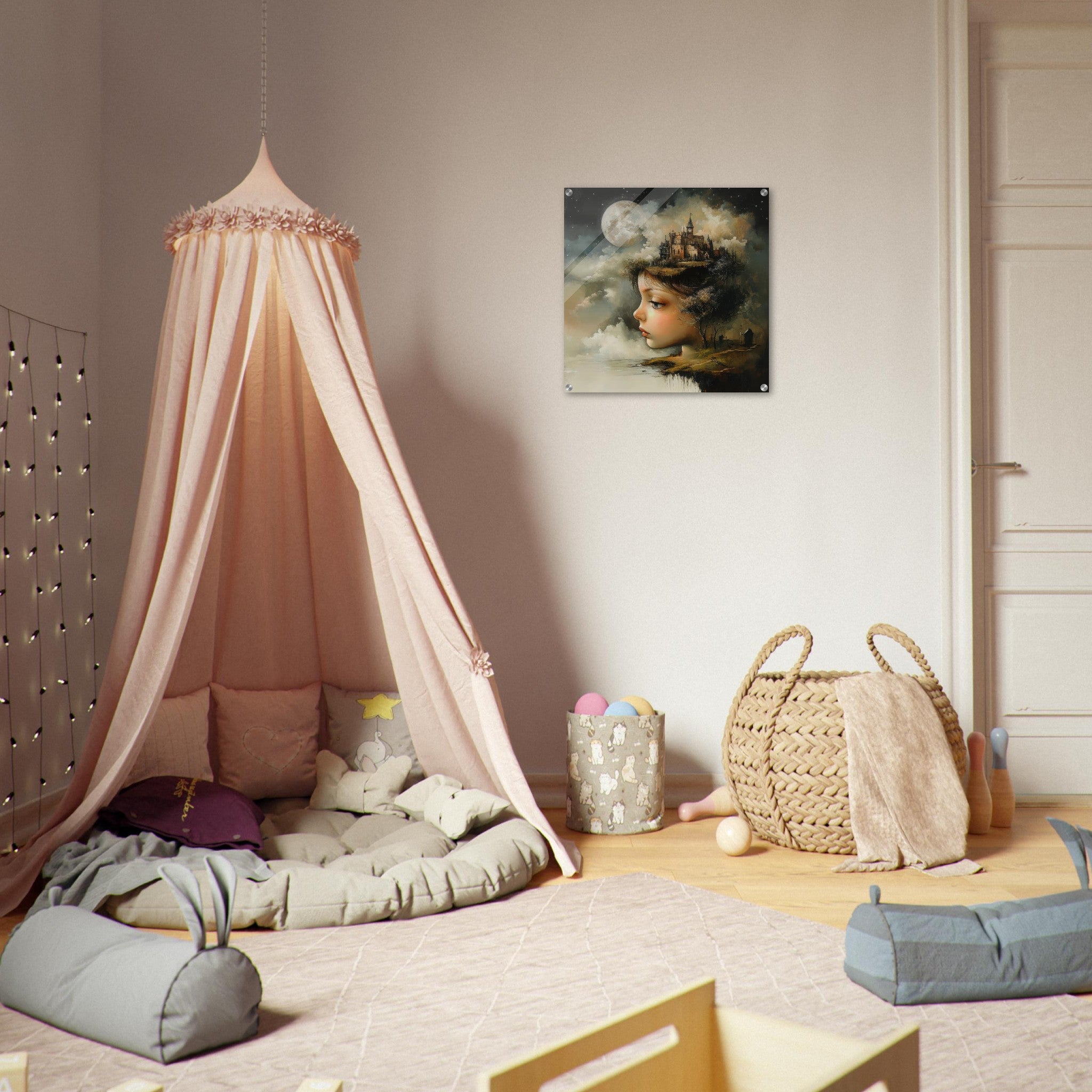 Acrylic Print Square - surrealistic art style 1 - Ai Art Force