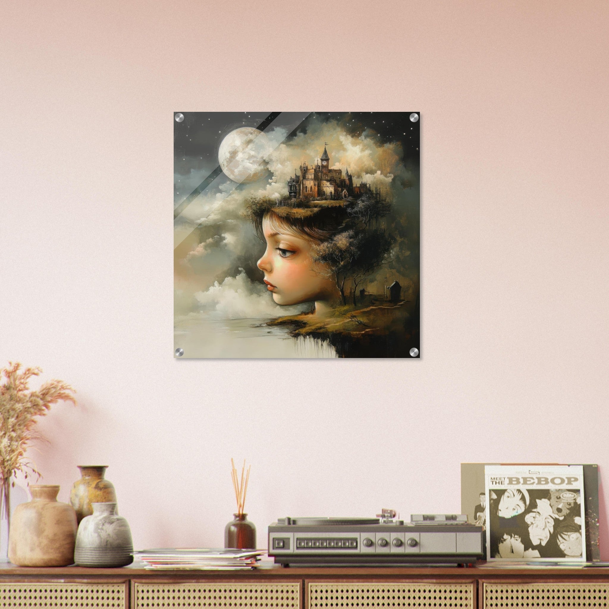Acrylic Print Square - surrealistic art style 1 - Ai Art Force
