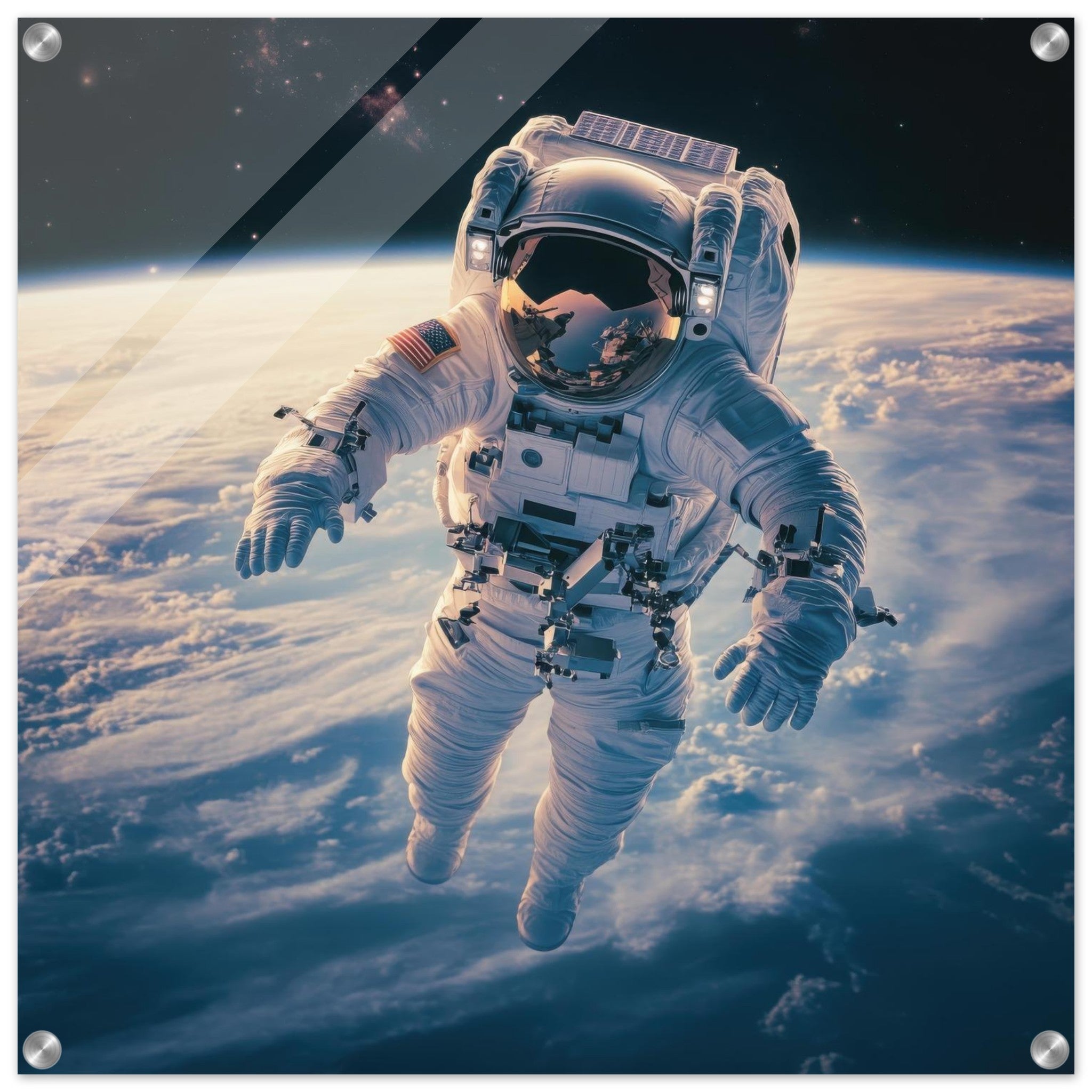 Acrylic Print Square - The psychological challenges of long 3 - Shop Ai Art WebShop - Digital Art online Store