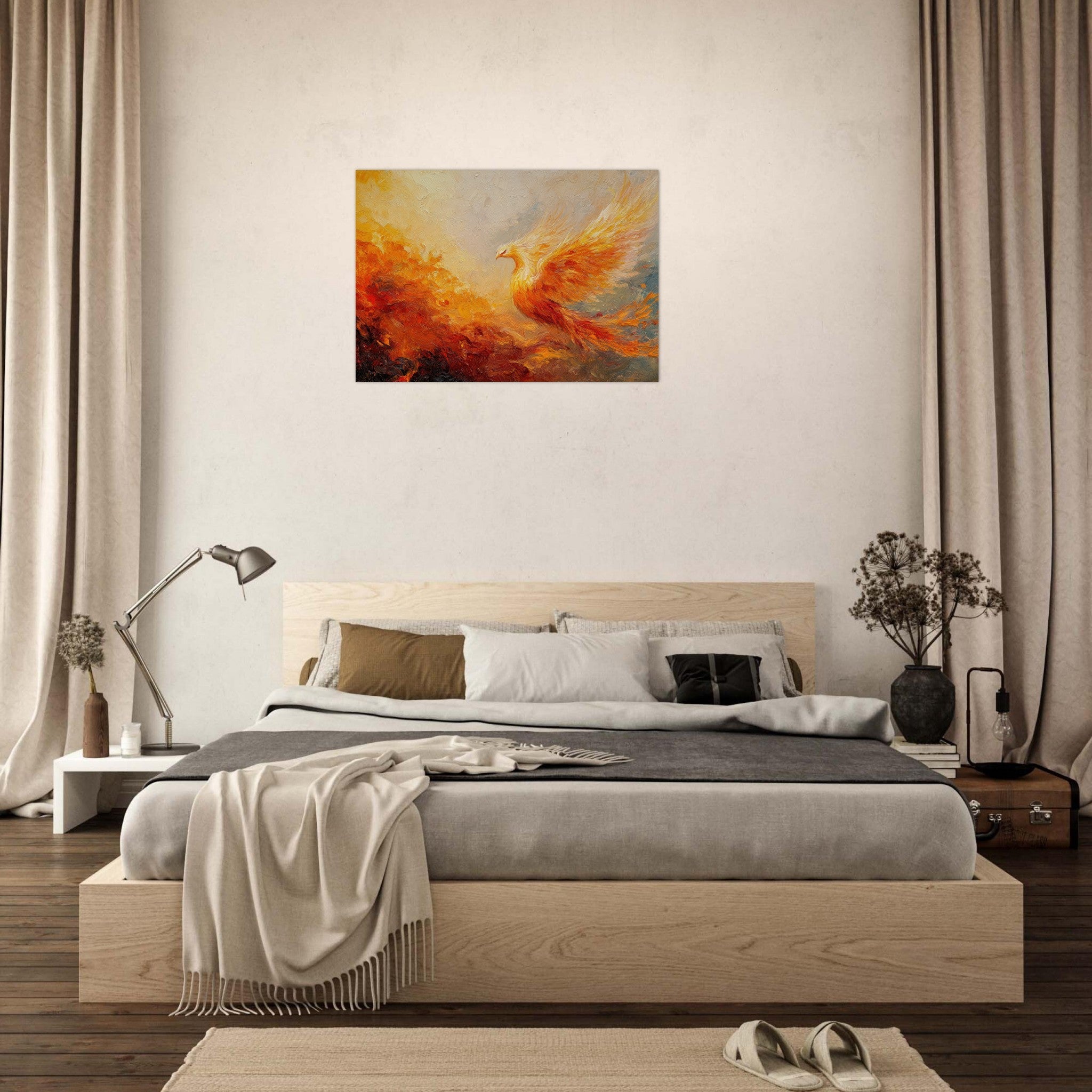 Aluminum Print Landscape - Impressionist Phoenix Rebirth Impressionism Did 2 - Shop Ai Art WebShop - Digital Art online Store