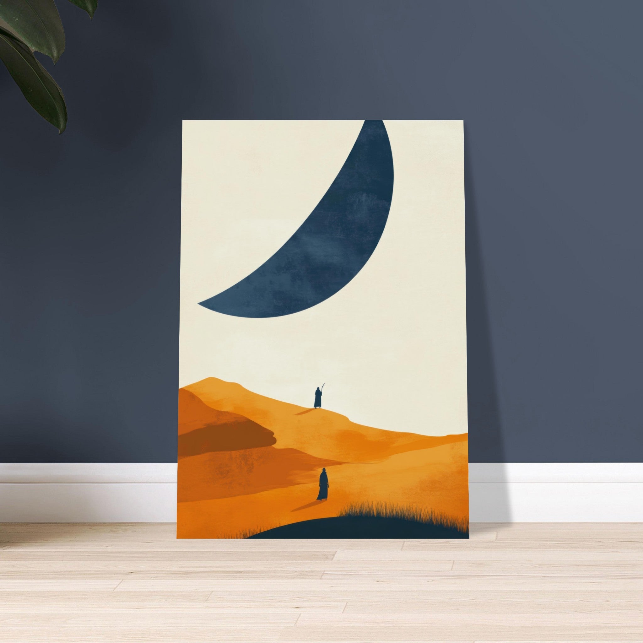 Aluminum Print Portrait - Minimalist Magical Landscape A sleek minimalist - Shop Ai Art WebShop - Digital Art online Store