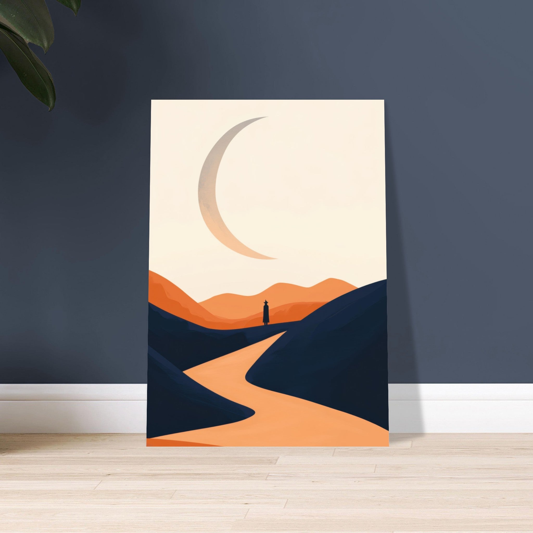 Aluminum Print Portrait - Minimalist Magical Landscape A sleek minimalist 4 - Shop Ai Art WebShop - Digital Art online Store