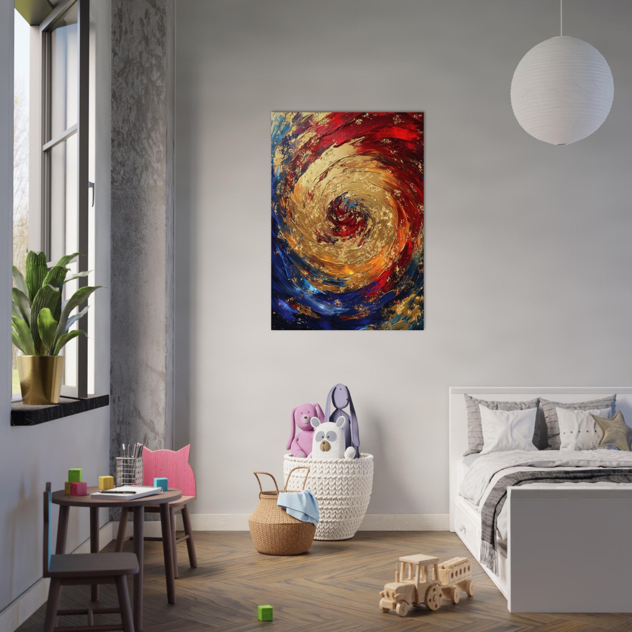 Aluminum Print Portrait - Vortex of Emotions A swirling fusion of vagrant 2 - Shop Ai Art WebShop - Digital Art online Store
