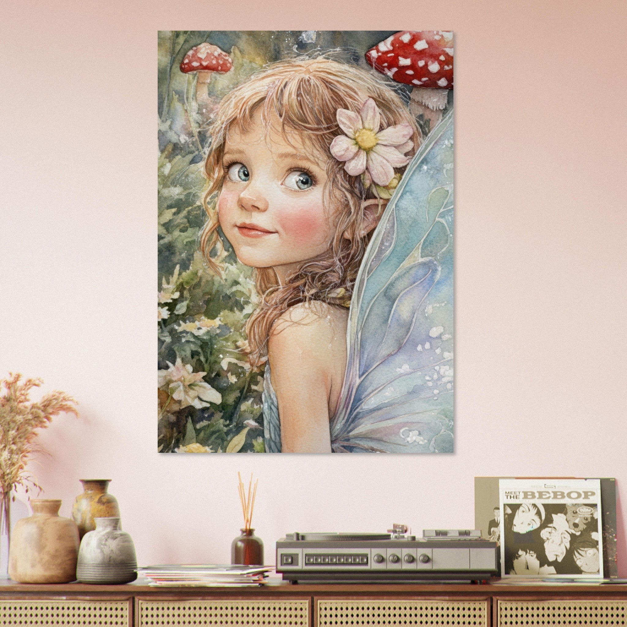 Aluminum Print Portrait - Watercolor Faerie Glade Watercolor Over - the - Thou 3 - Shop Ai Art WebShop - Digital Art online Store