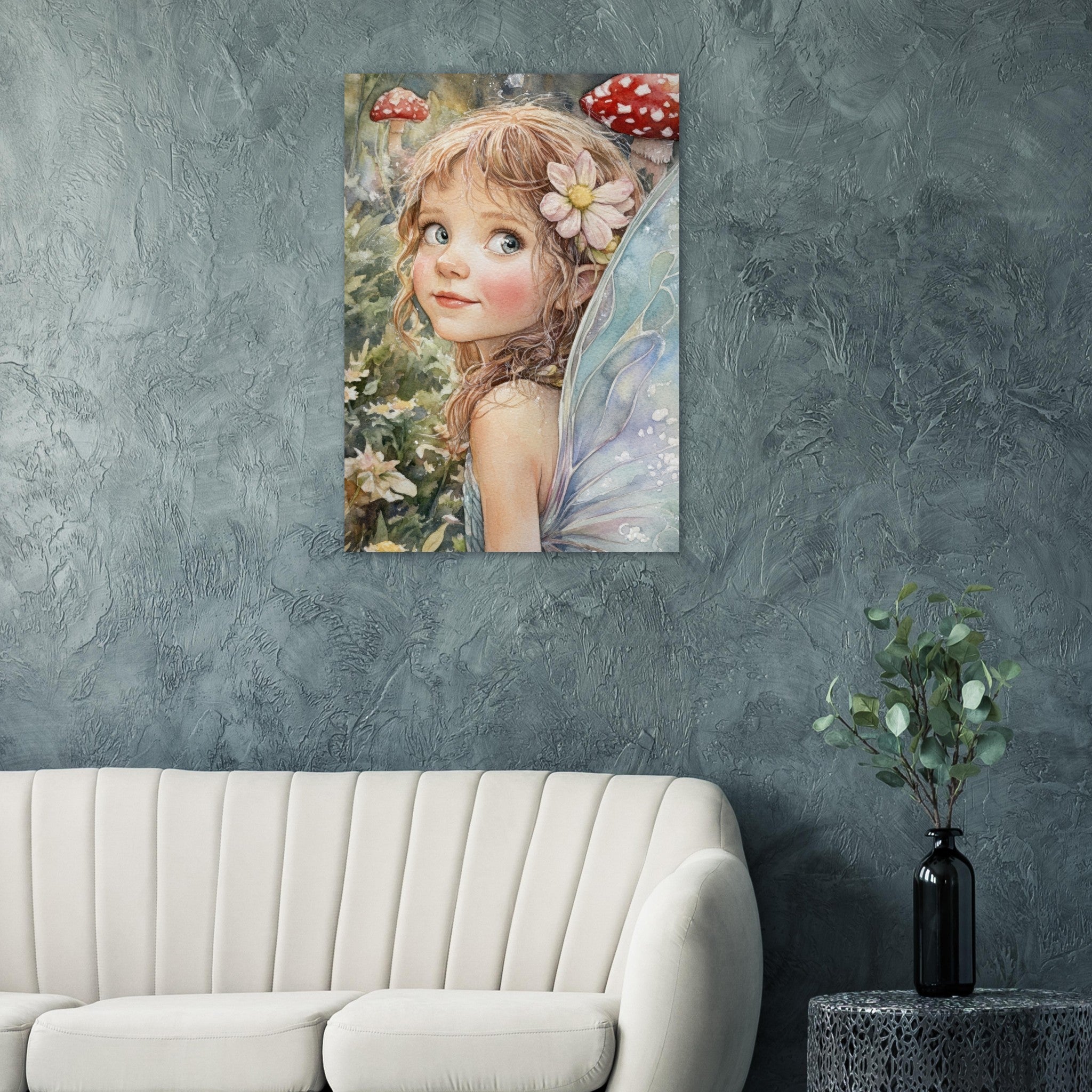 Aluminum Print Portrait - Watercolor Faerie Glade Watercolor Over - the - Thou 3 - Shop Ai Art WebShop - Digital Art online Store