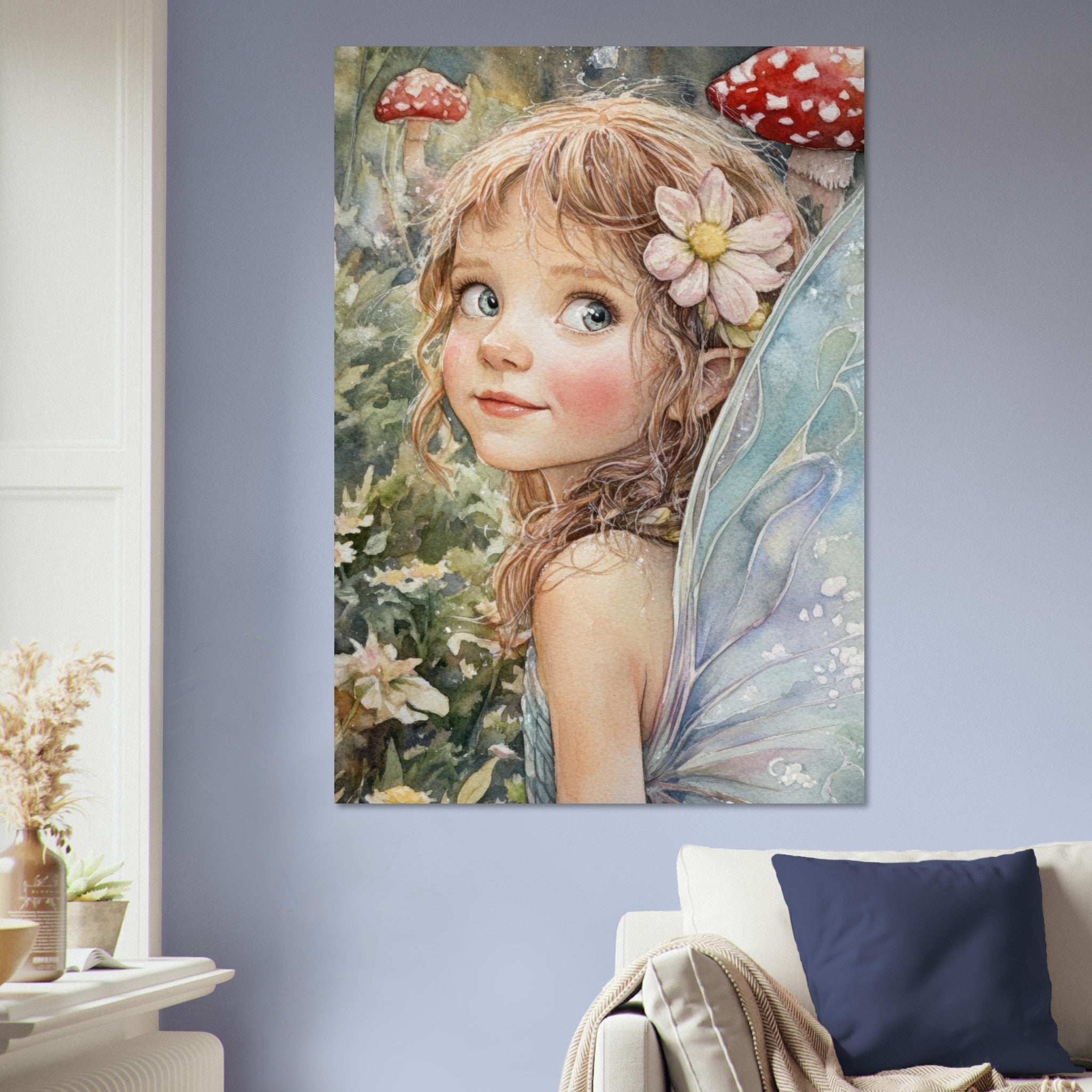 Aluminum Print Portrait - Watercolor Faerie Glade Watercolor Over - the - Thou 3 - Shop Ai Art WebShop - Digital Art online Store