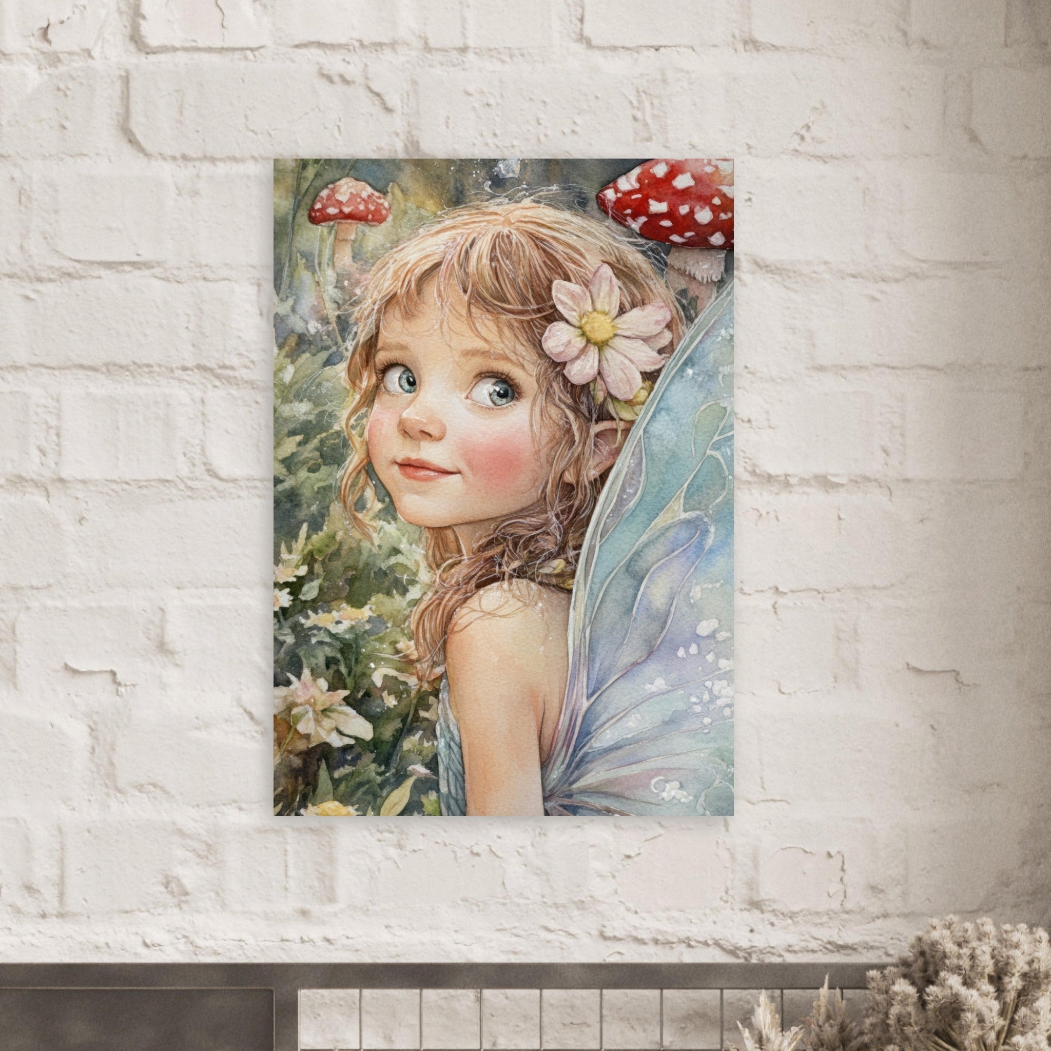 Aluminum Print Portrait - Watercolor Faerie Glade Watercolor Over - the - Thou 3 - Shop Ai Art WebShop - Digital Art online Store