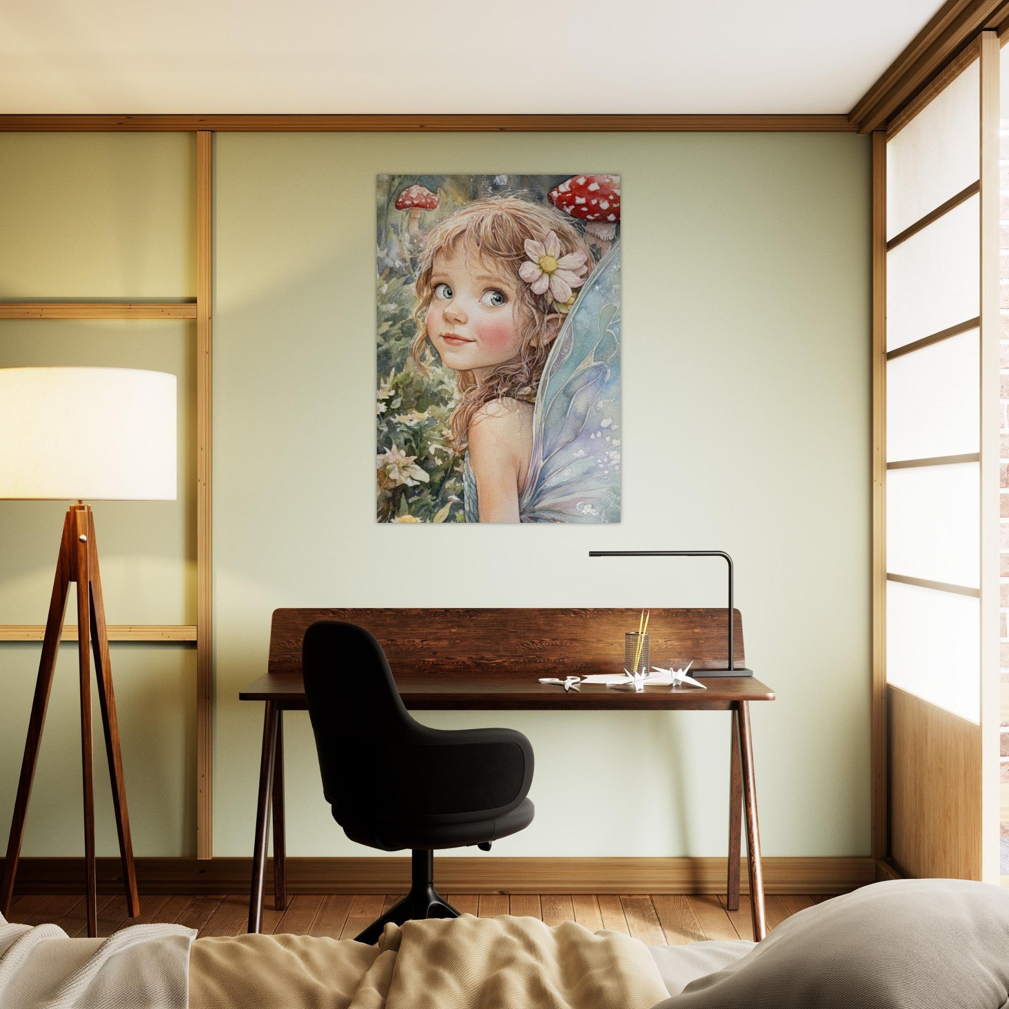 Aluminum Print Portrait - Watercolor Faerie Glade Watercolor Over - the - Thou 3 - Shop Ai Art WebShop - Digital Art online Store