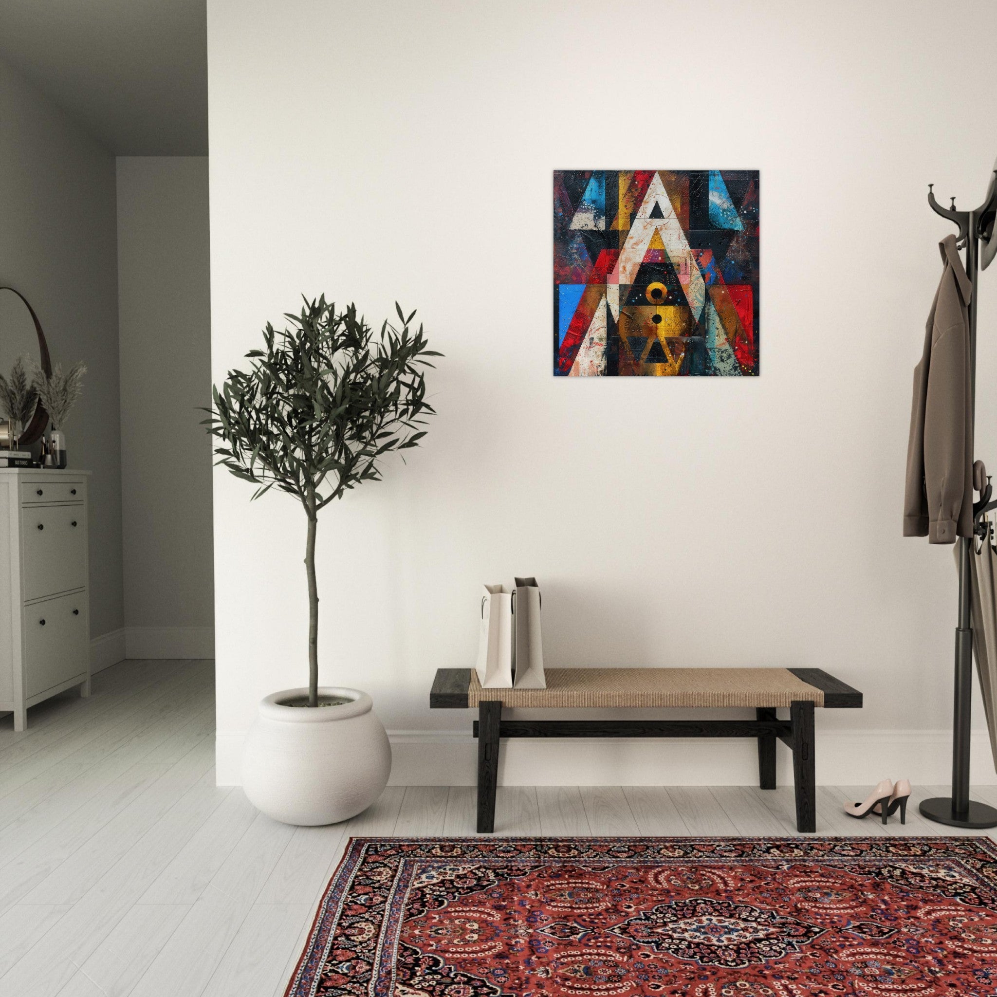 Aluminum Print Square - Free your mind abstract style 2 - Shop Ai Art WebShop - Digital Art online Store