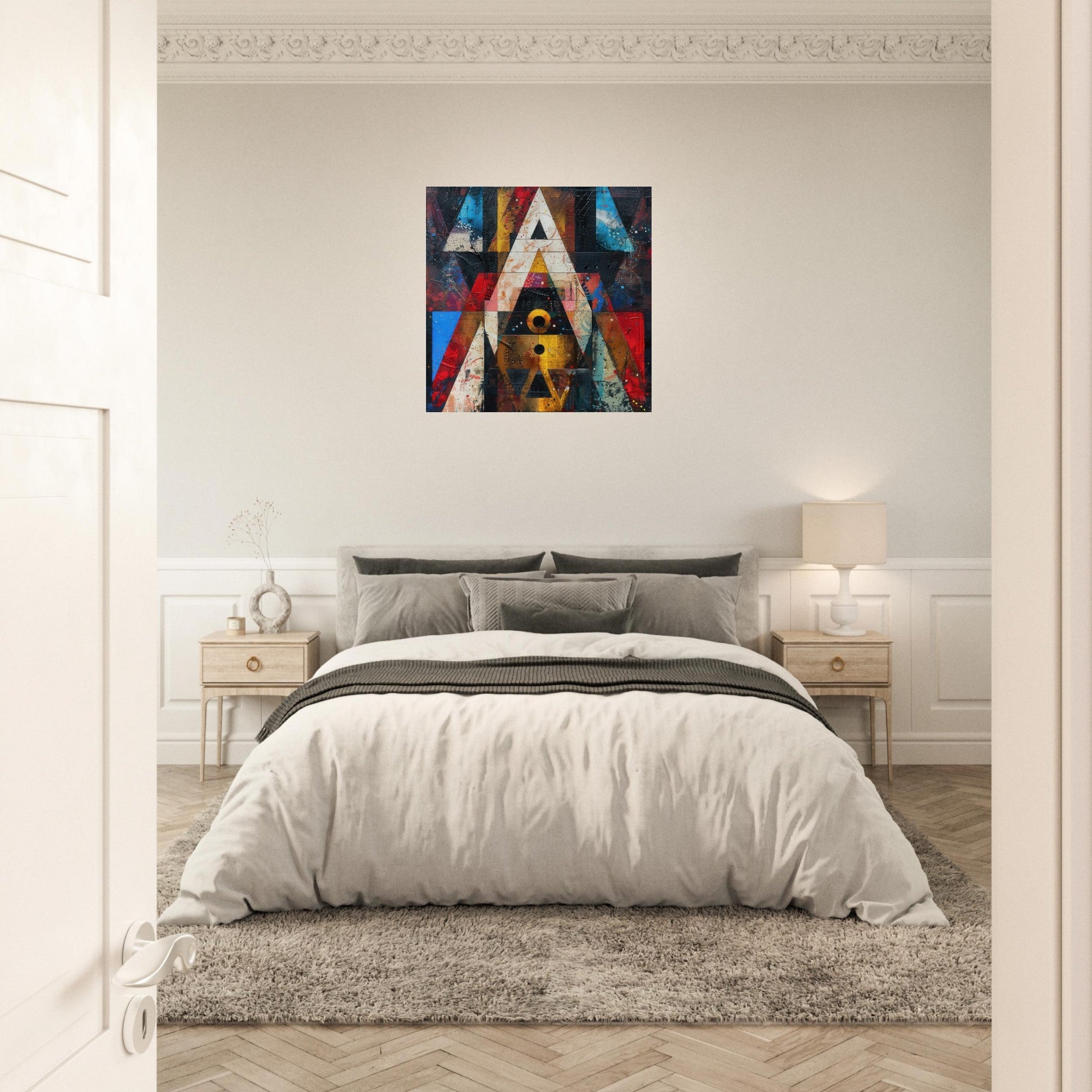 Aluminum Print Square - Free your mind abstract style 2 - Shop Ai Art WebShop - Digital Art online Store