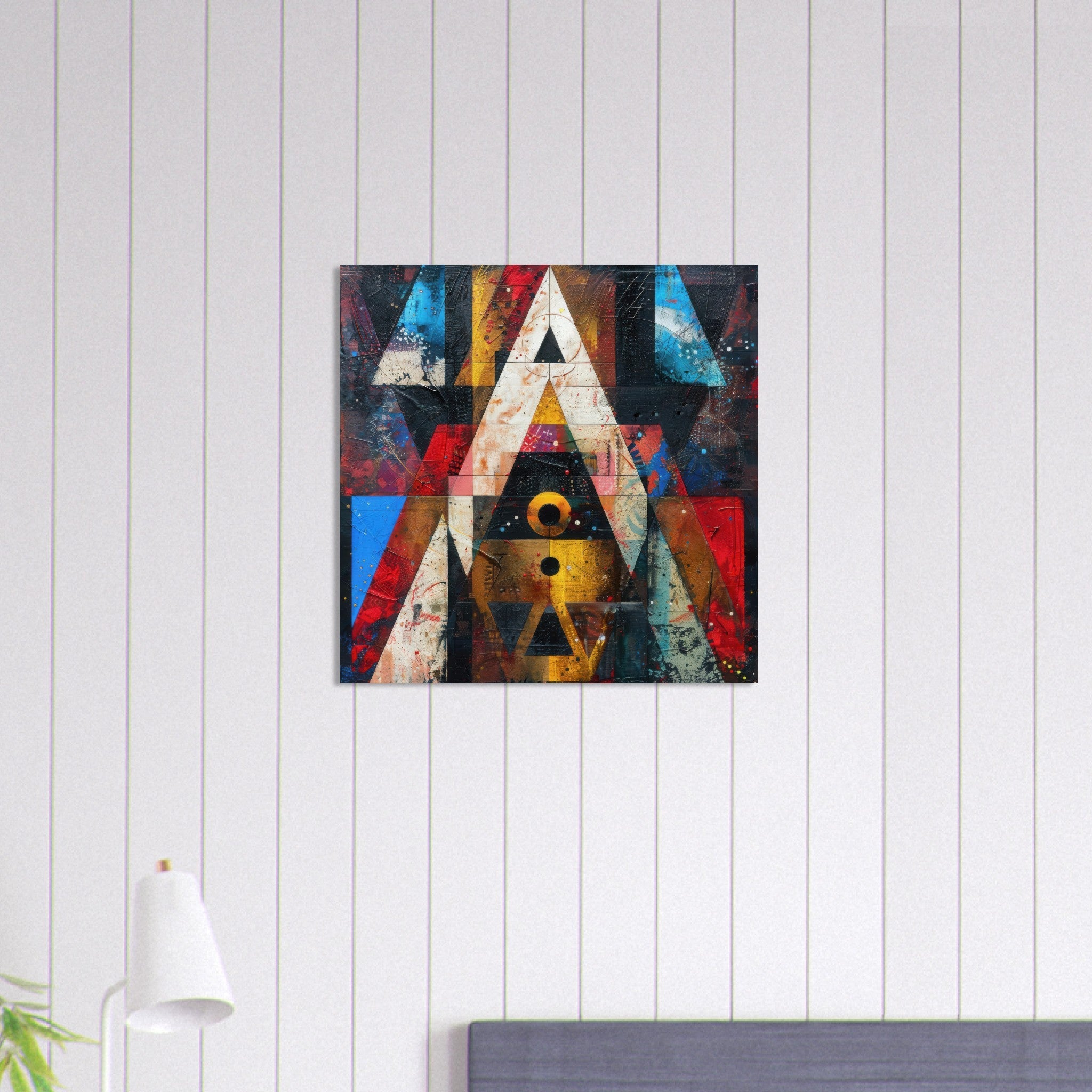 Aluminum Print Square - Free your mind abstract style 2 - Shop Ai Art WebShop - Digital Art online Store