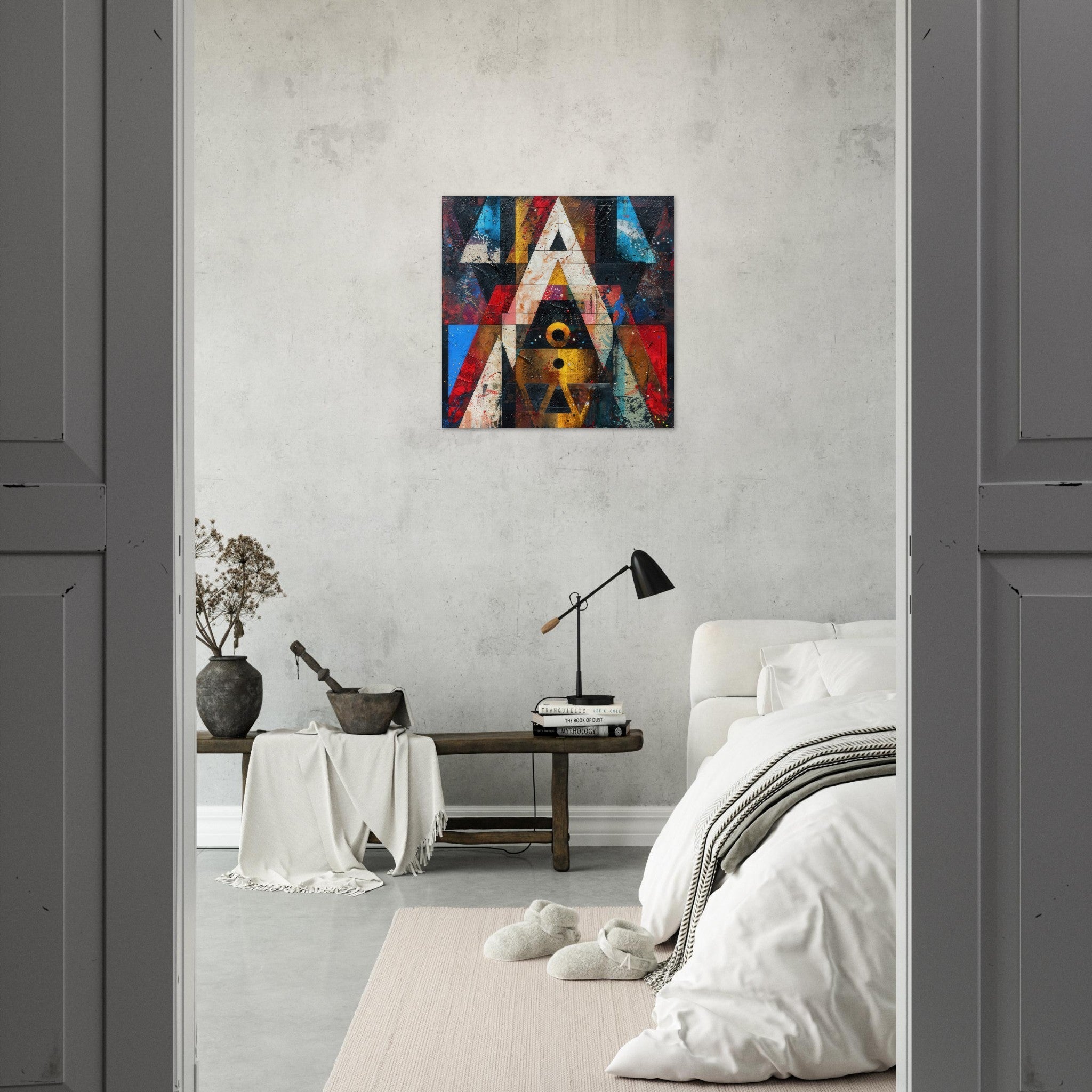 Aluminum Print Square - Free your mind abstract style 2 - Shop Ai Art WebShop - Digital Art online Store