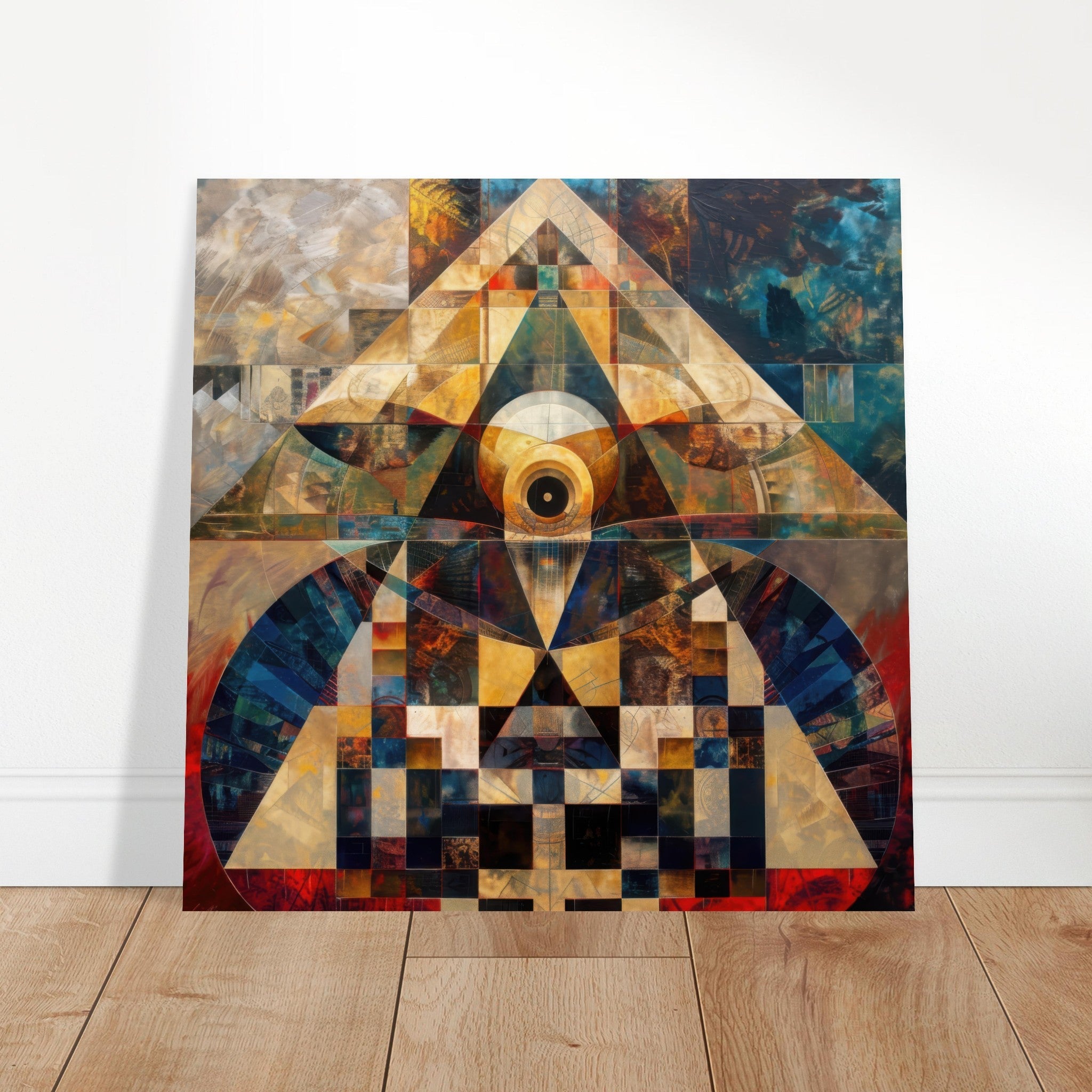 Aluminum Print Square - Free your mind abstract style 4 - Shop Ai Art WebShop - Digital Art online Store