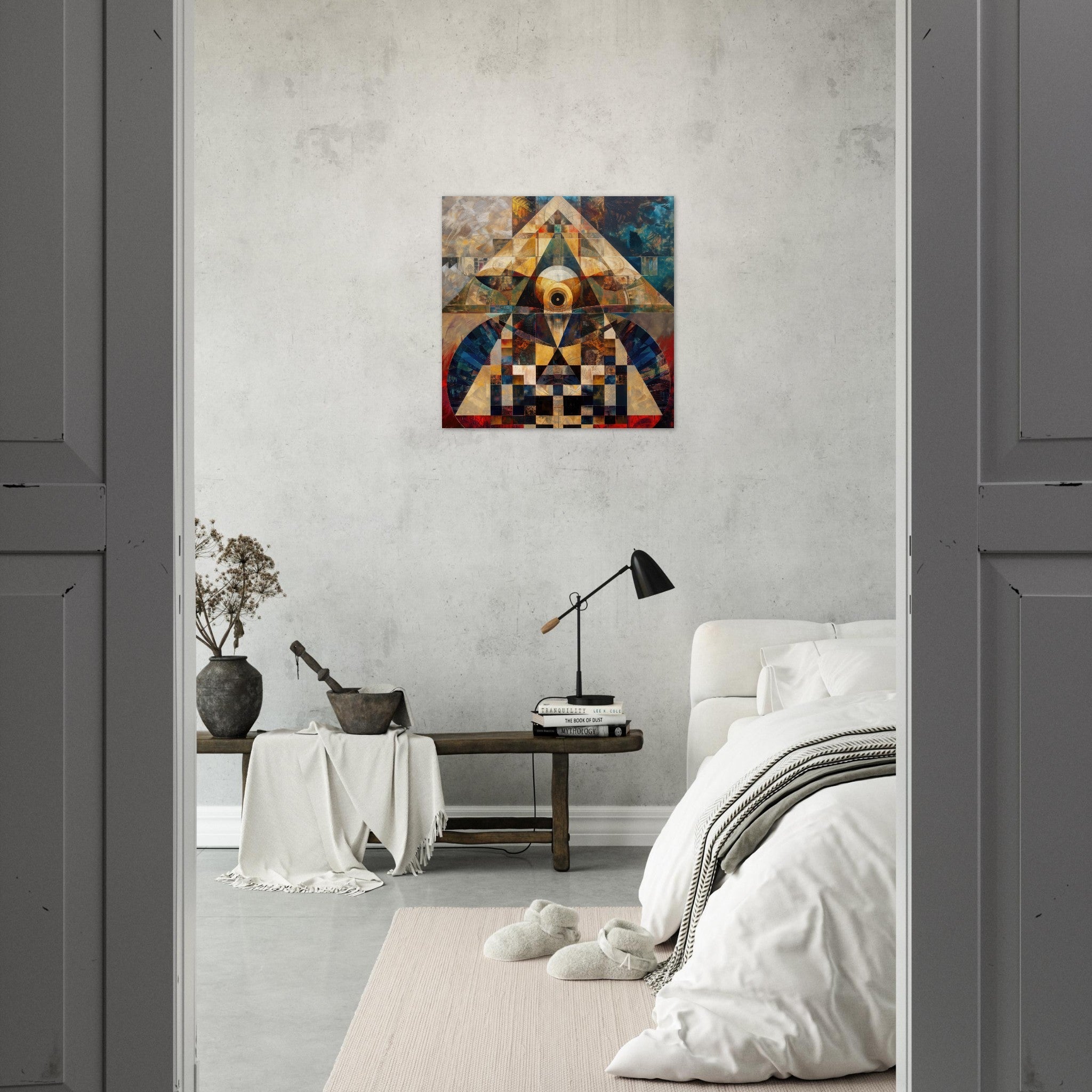 Aluminum Print Square - Free your mind abstract style 4 - Shop Ai Art WebShop - Digital Art online Store