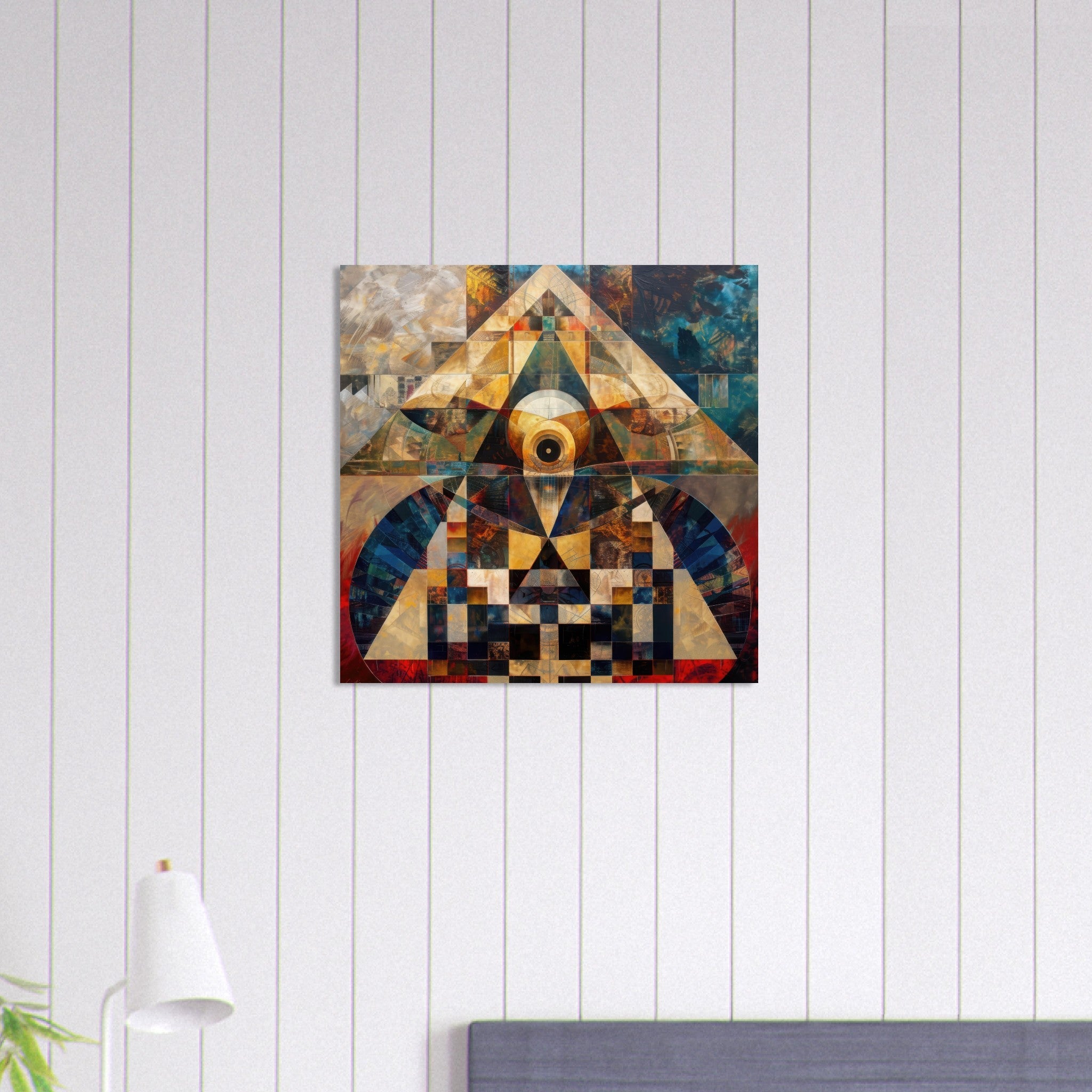 Aluminum Print Square - Free your mind abstract style 4 - Shop Ai Art WebShop - Digital Art online Store