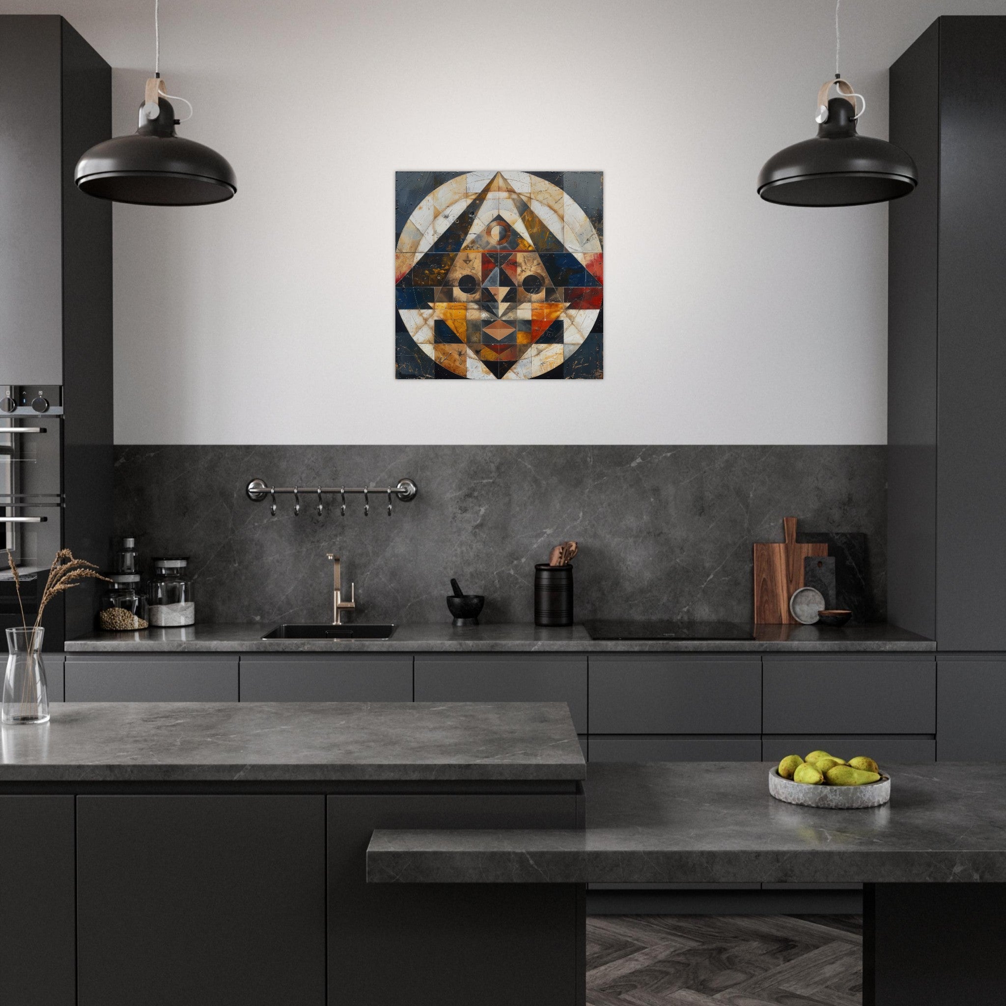 Aluminum Print Square - Free your mind abstract style 5 - Shop Ai Art WebShop - Digital Art online Store