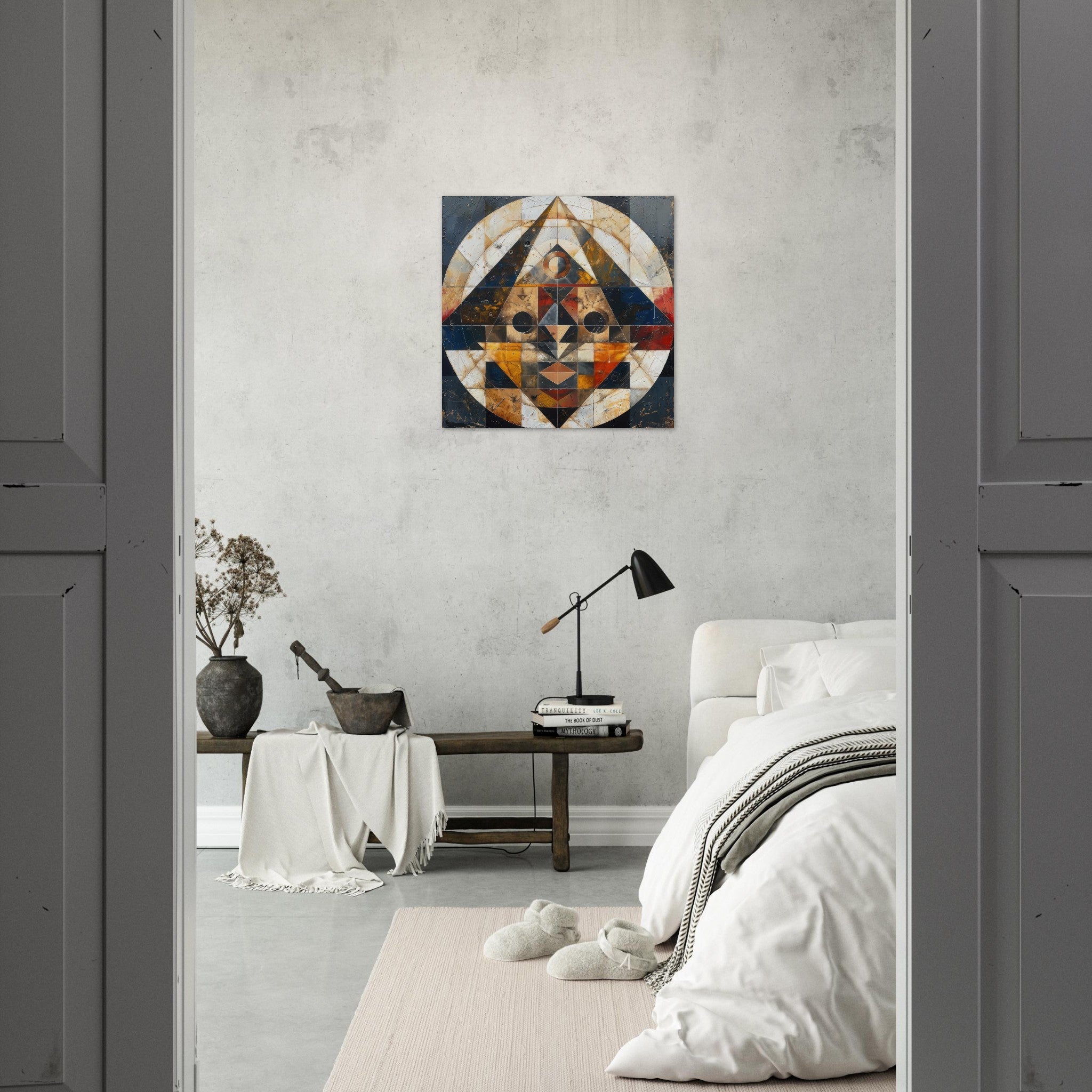 Aluminum Print Square - Free your mind abstract style 5 - Shop Ai Art WebShop - Digital Art online Store