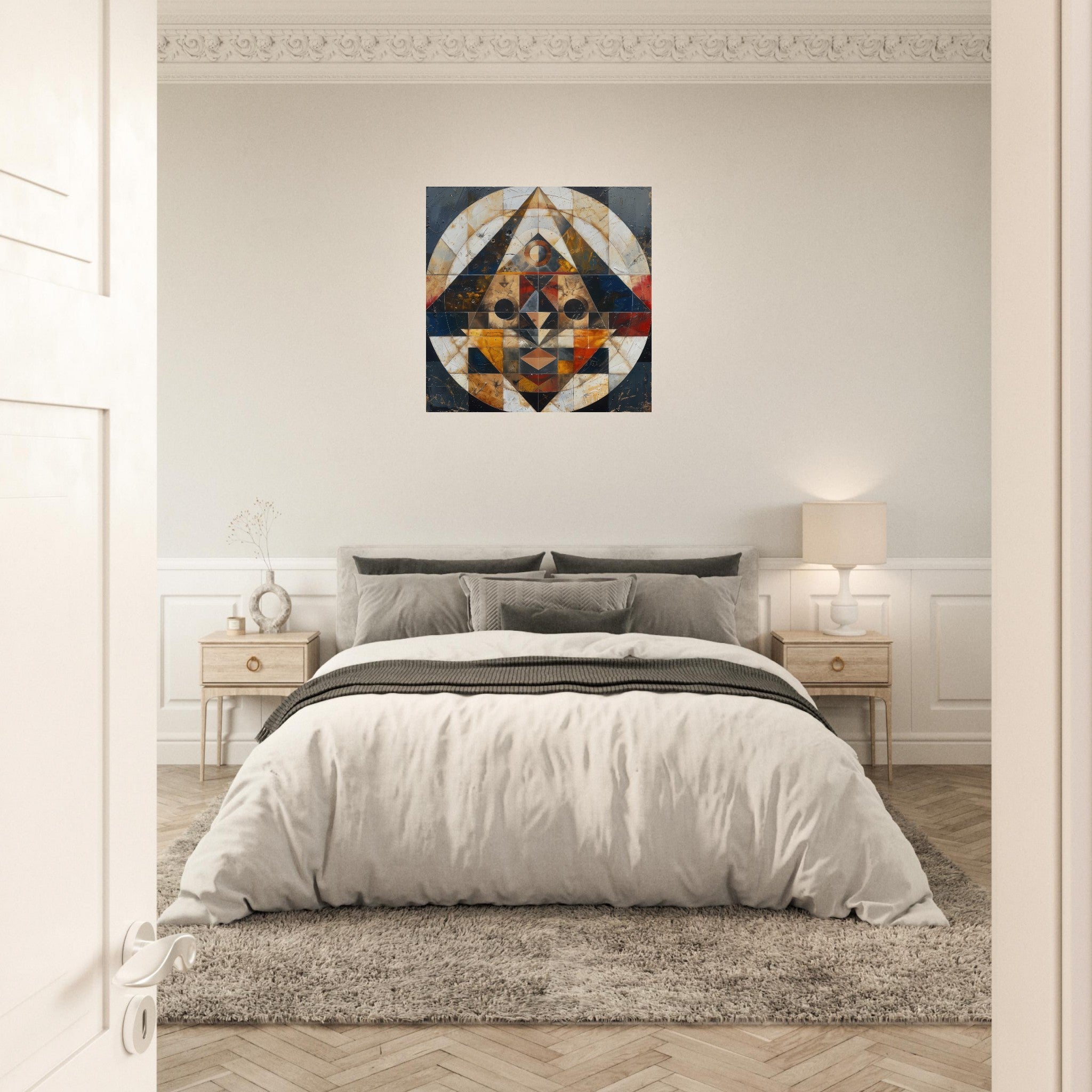 Aluminum Print Square - Free your mind abstract style 5 - Shop Ai Art WebShop - Digital Art online Store