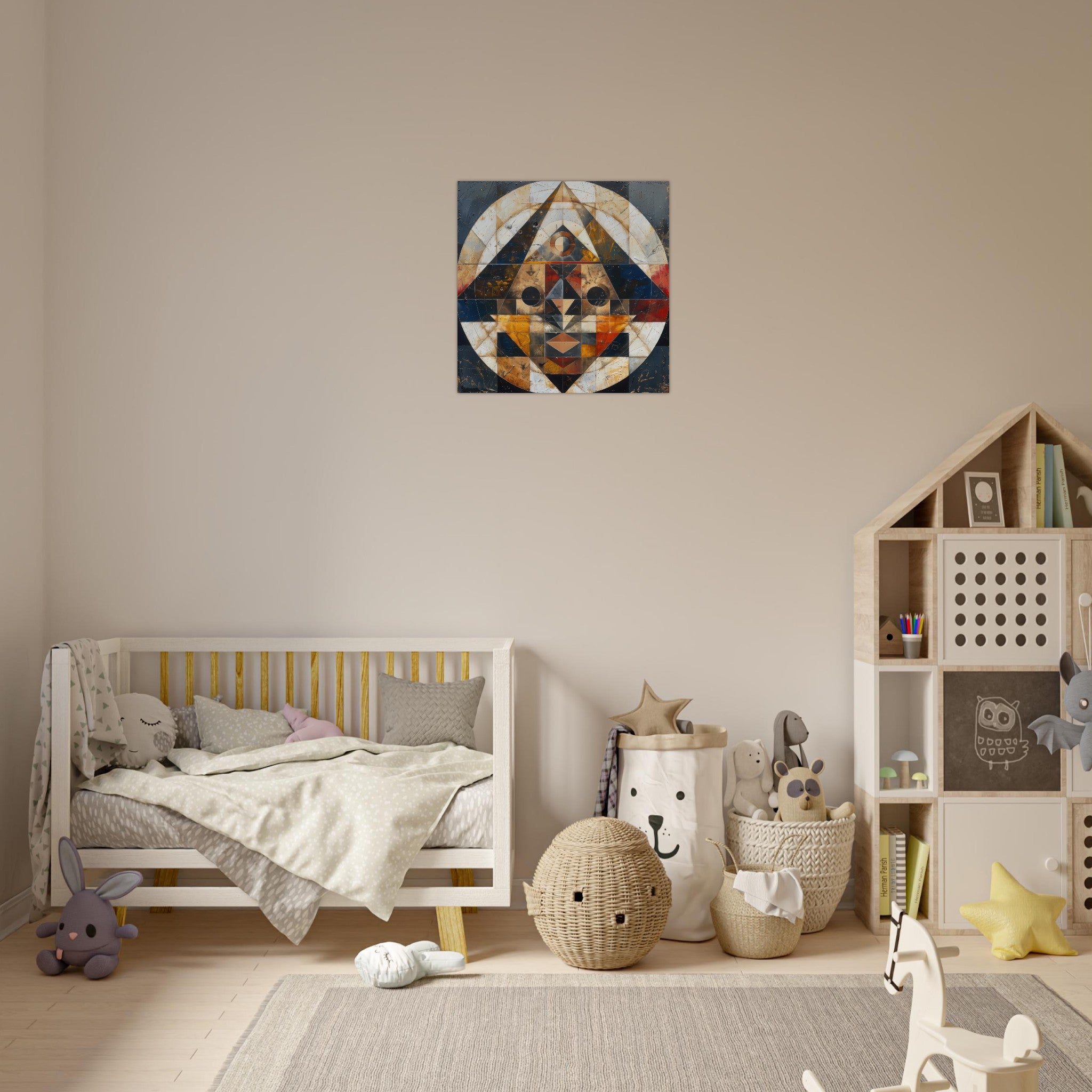 Aluminum Print Square - Free your mind abstract style 5 - Shop Ai Art WebShop - Digital Art online Store