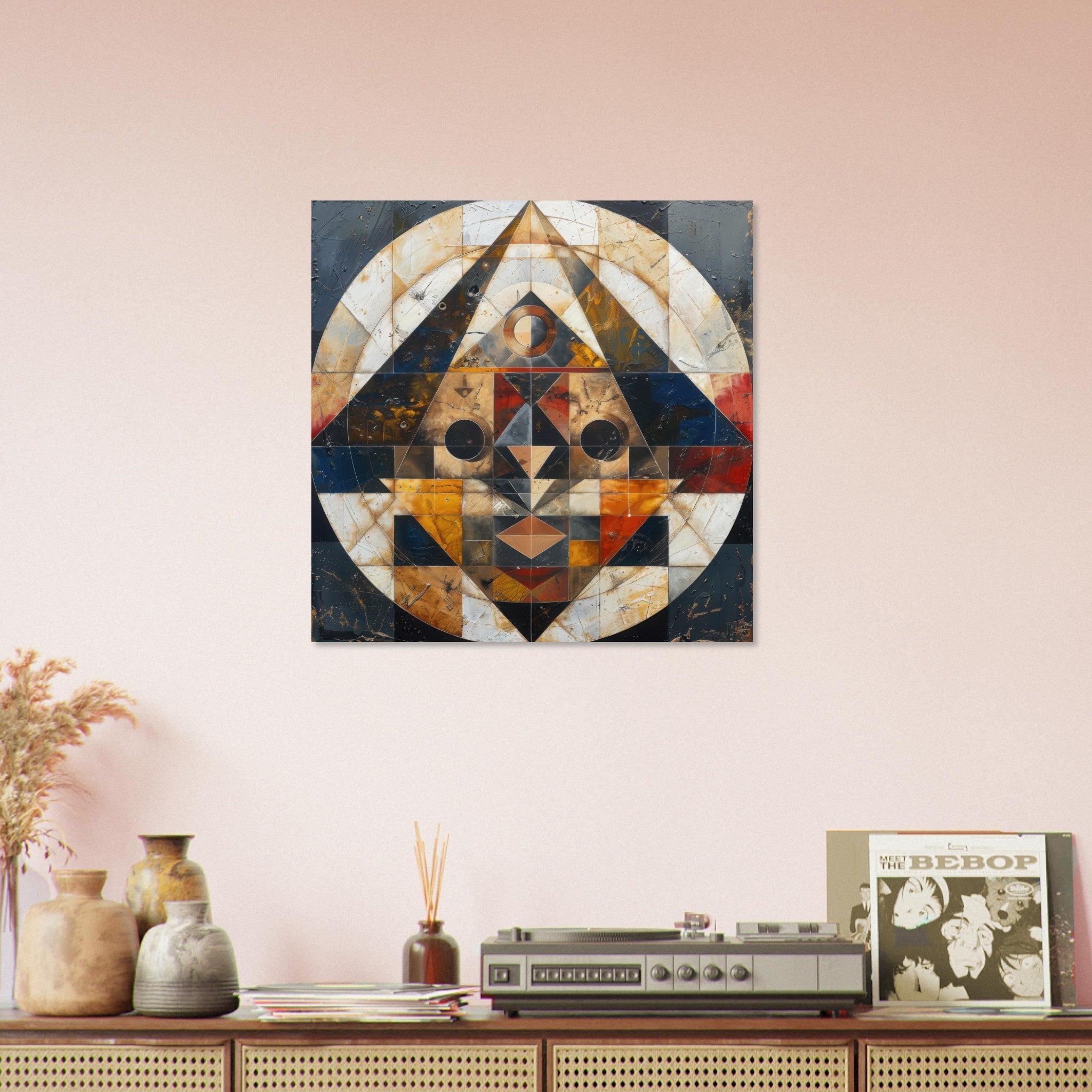 Aluminum Print Square - Free your mind abstract style 5 - Shop Ai Art WebShop - Digital Art online Store