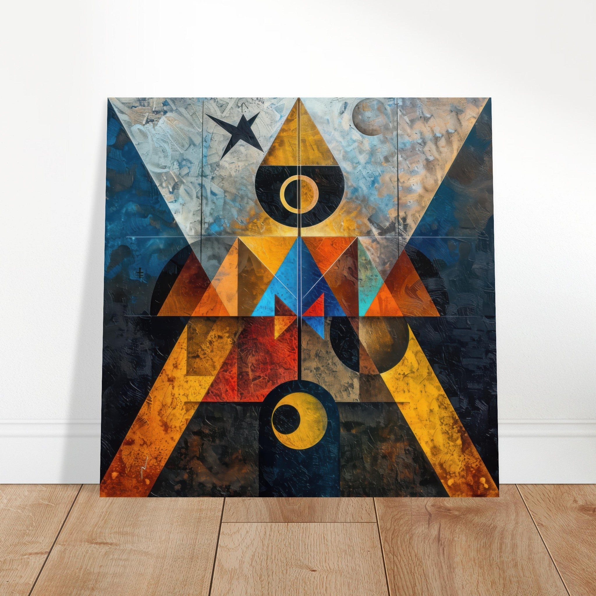 Aluminum Print Square - Free your mind abstract style - Shop Ai Art WebShop - Digital Art online Store