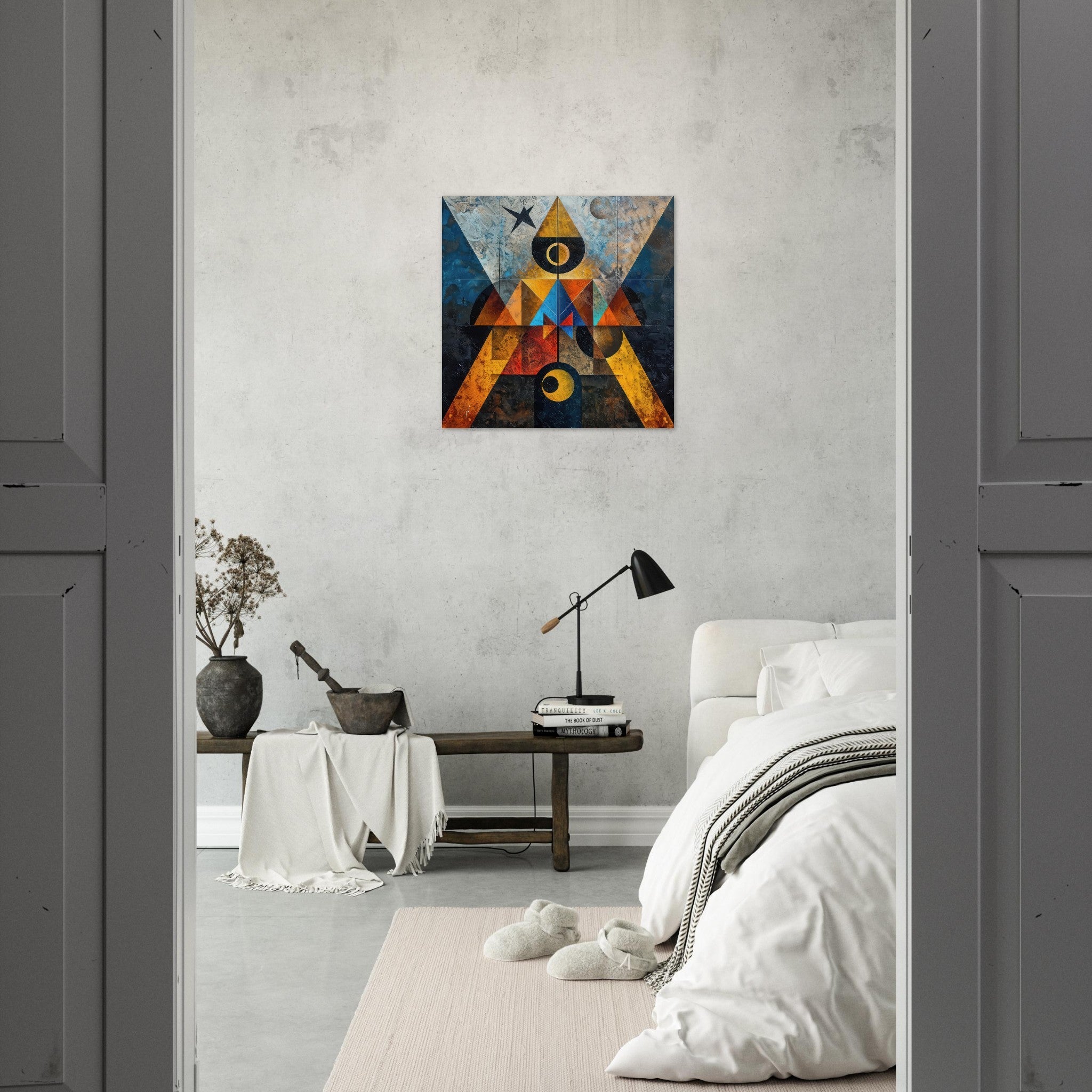 Aluminum Print Square - Free your mind abstract style - Shop Ai Art WebShop - Digital Art online Store