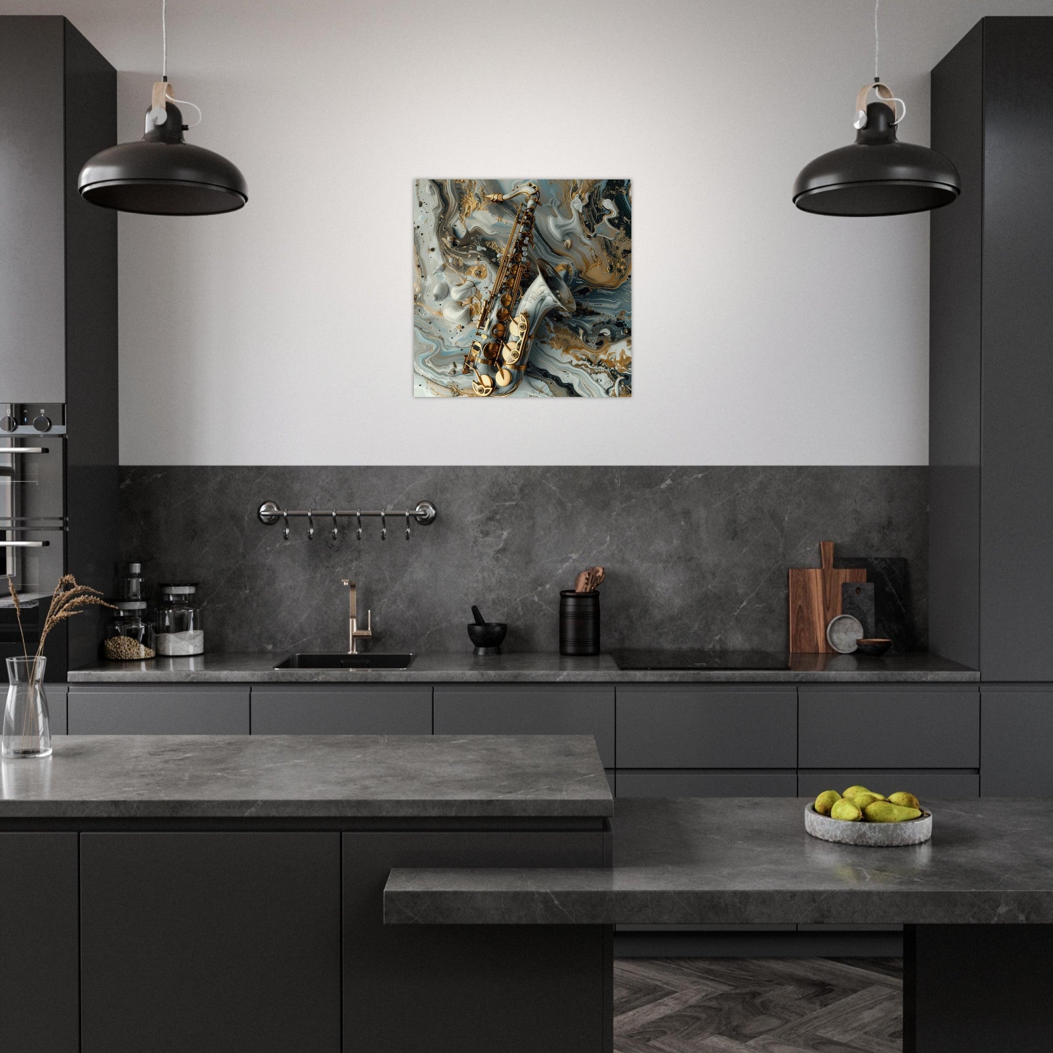 Aluminum Print Square - Music Art 2 - Shop Ai Art WebShop - Digital Art online Store