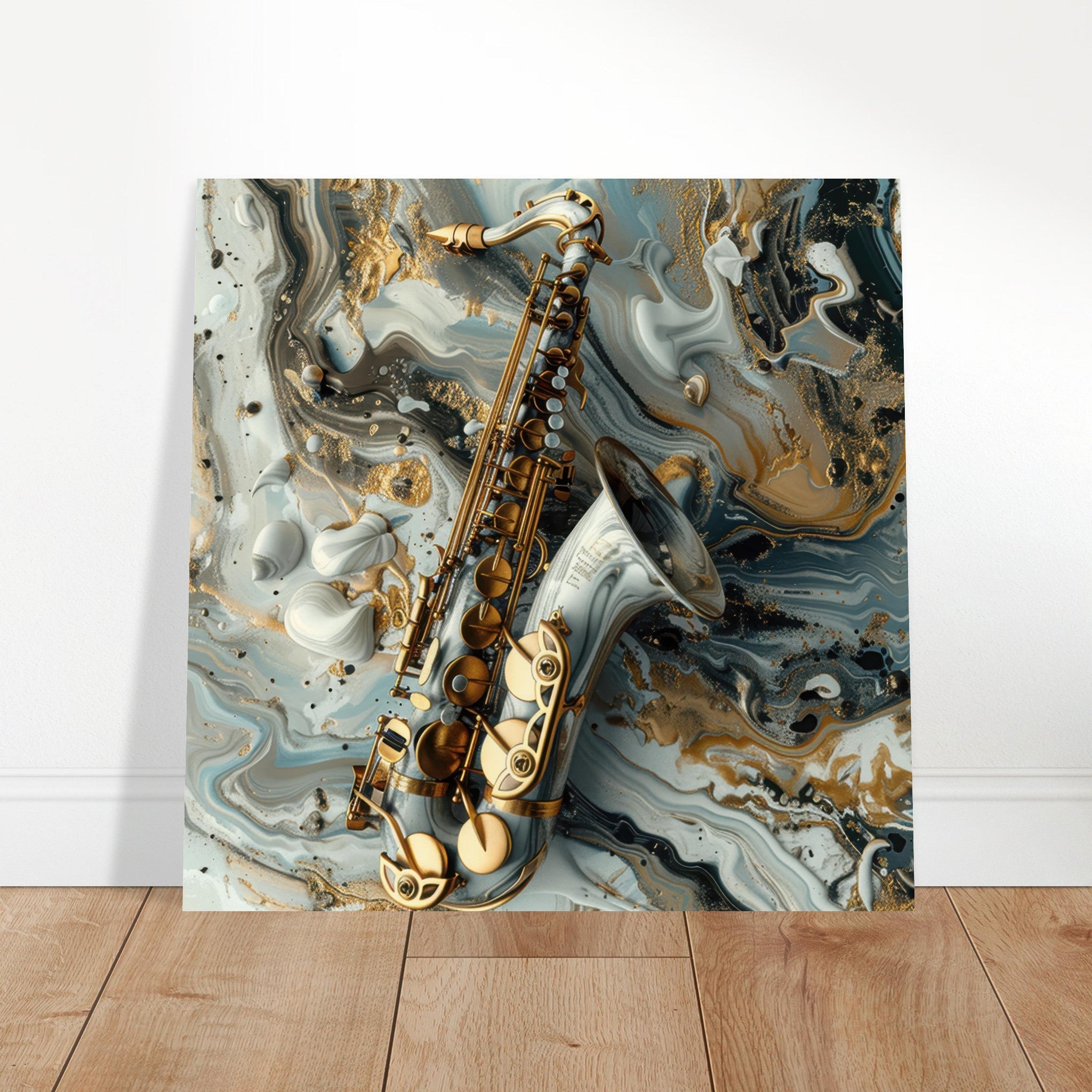 Aluminum Print Square - Music Art 2 - Shop Ai Art WebShop - Digital Art online Store