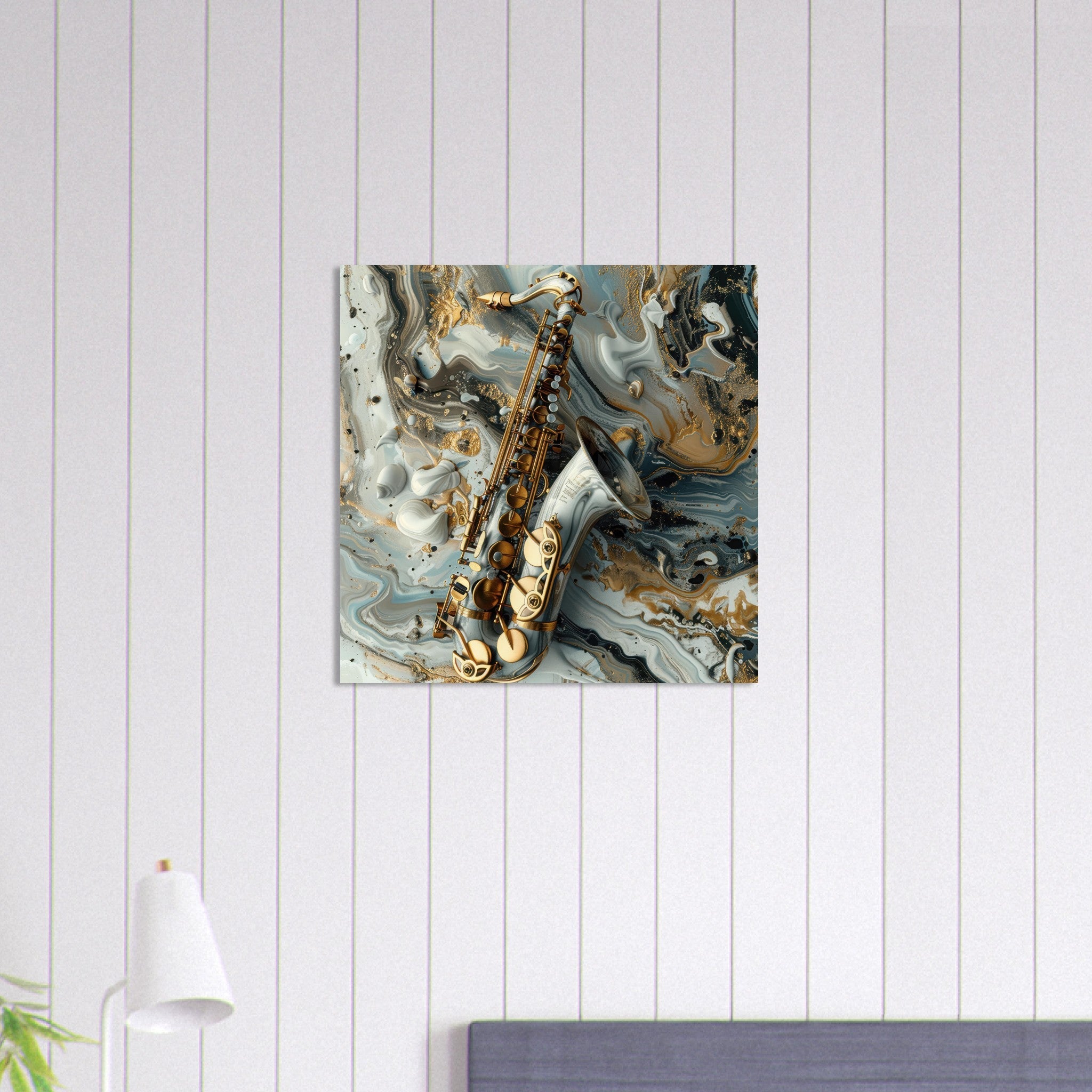Aluminum Print Square - Music Art 2 - Shop Ai Art WebShop - Digital Art online Store