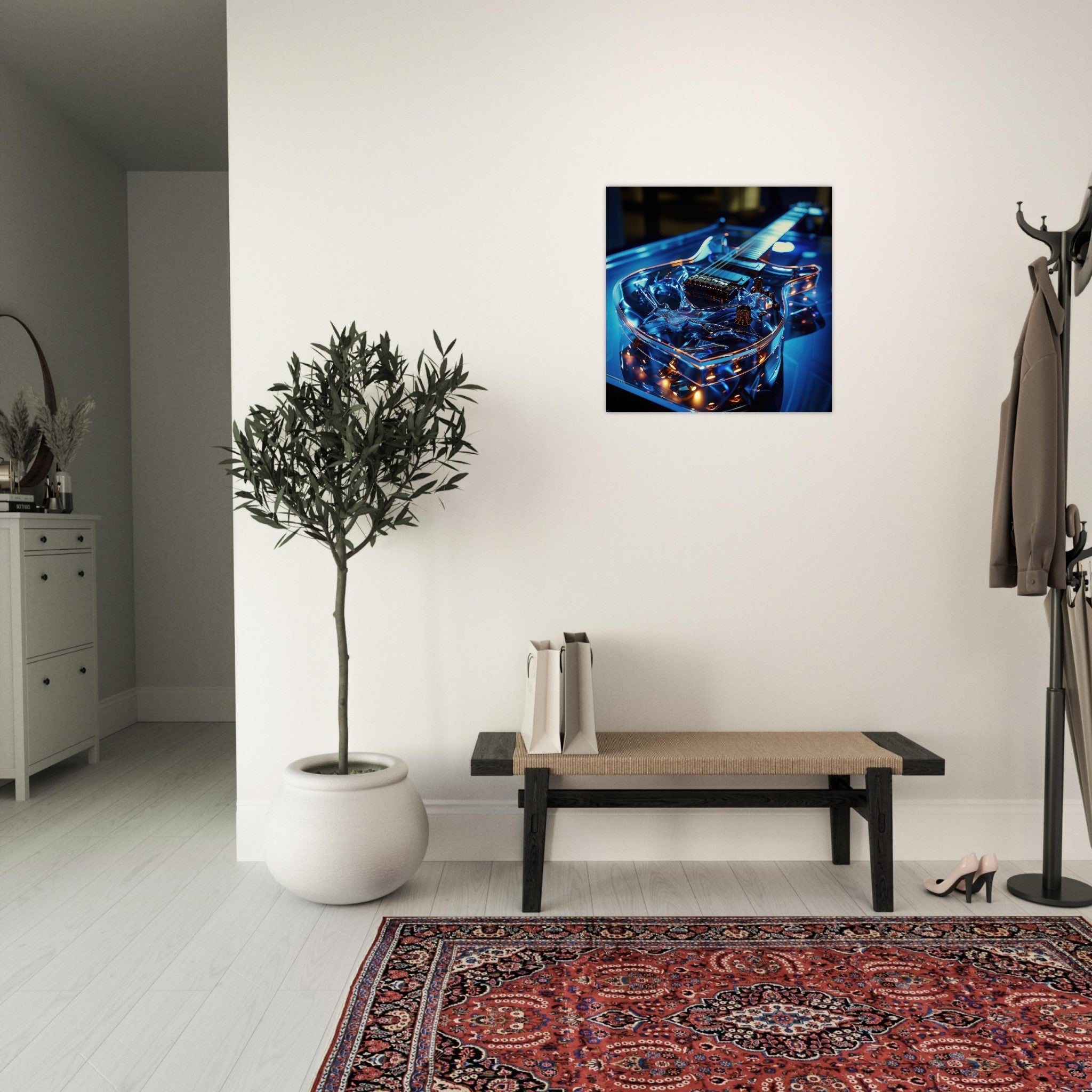 Aluminum Print Square - Music Art 6 - Shop Ai Art WebShop - Digital Art online Store